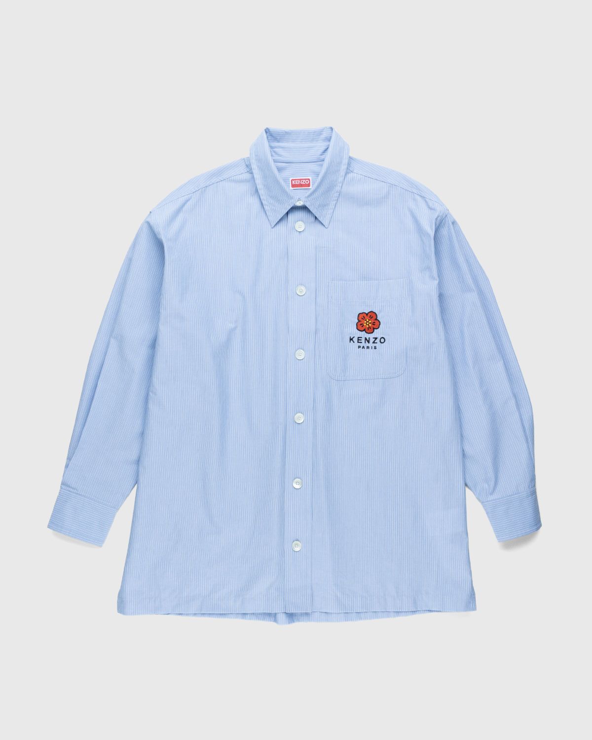 Kenzo – Boke Flower Crest Overshirt Sky Blue - Shirts - Blue - Image 1