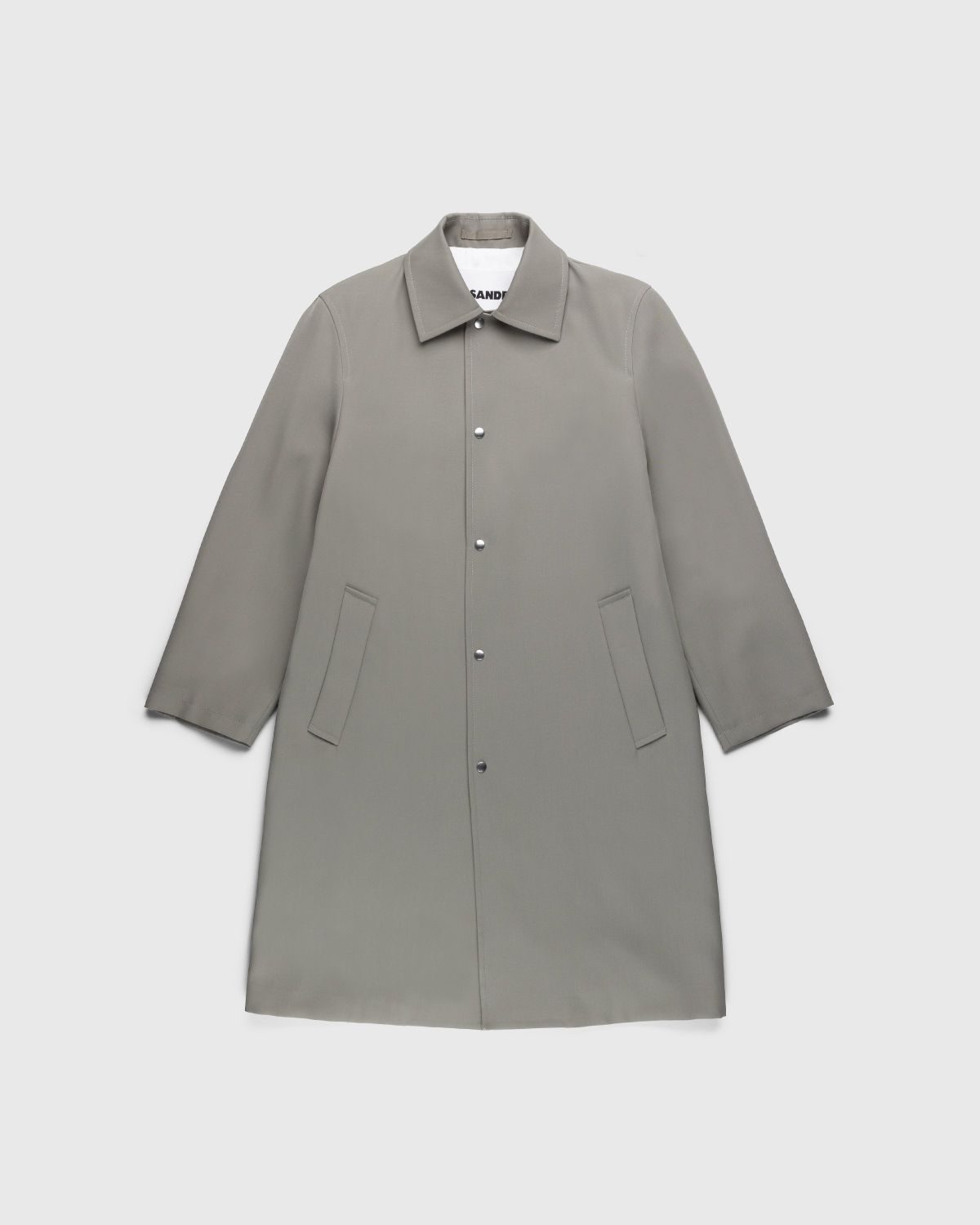 Jil Sander – Wool Coat Green - Outerwear - Grey - Image 1