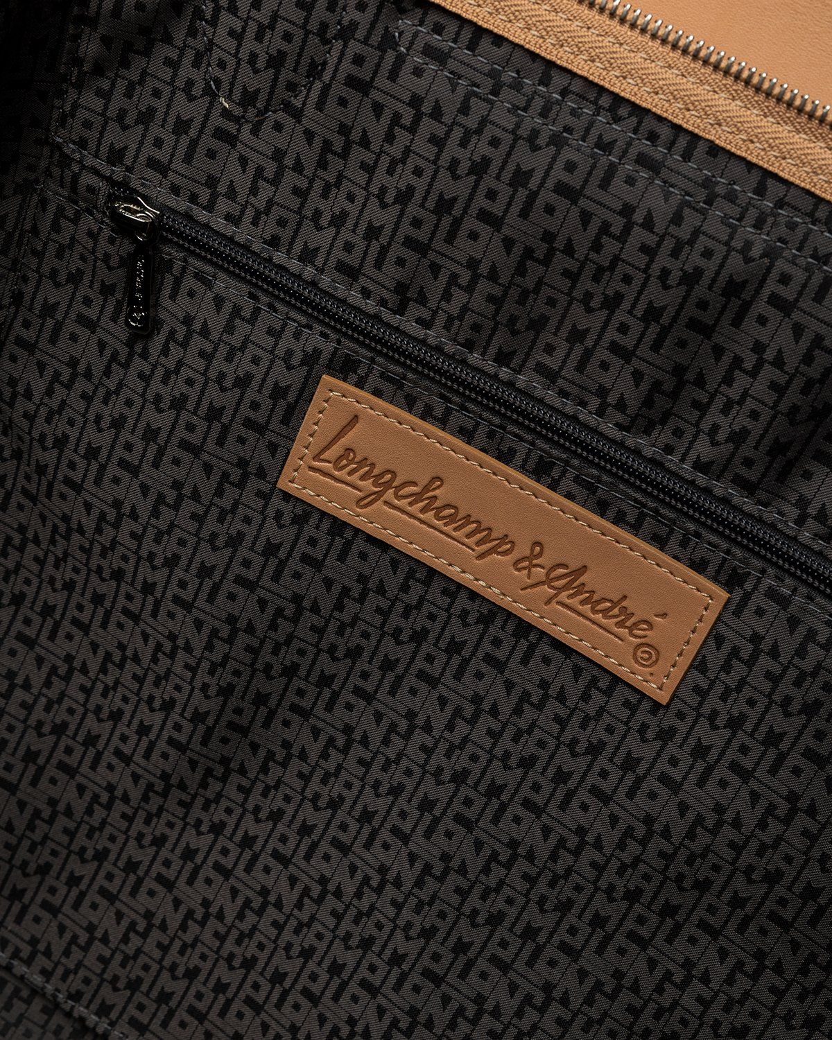 Longchamp x André Saraiva – Le Pliage Cuir André Travel Bag Natural - Bags - Beige - Image 7