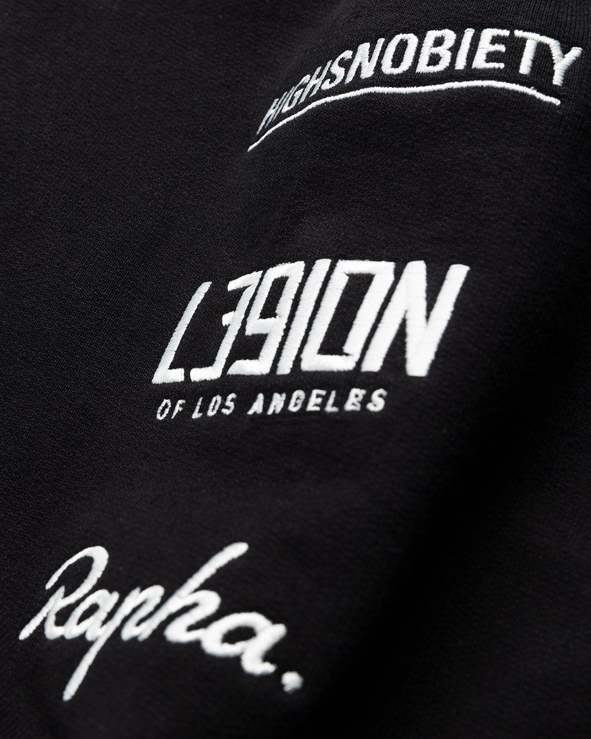 Rapha x L39ION of LA x Highsnobiety – HS Sports Hoodie Black - Sweats - Black - Image 3