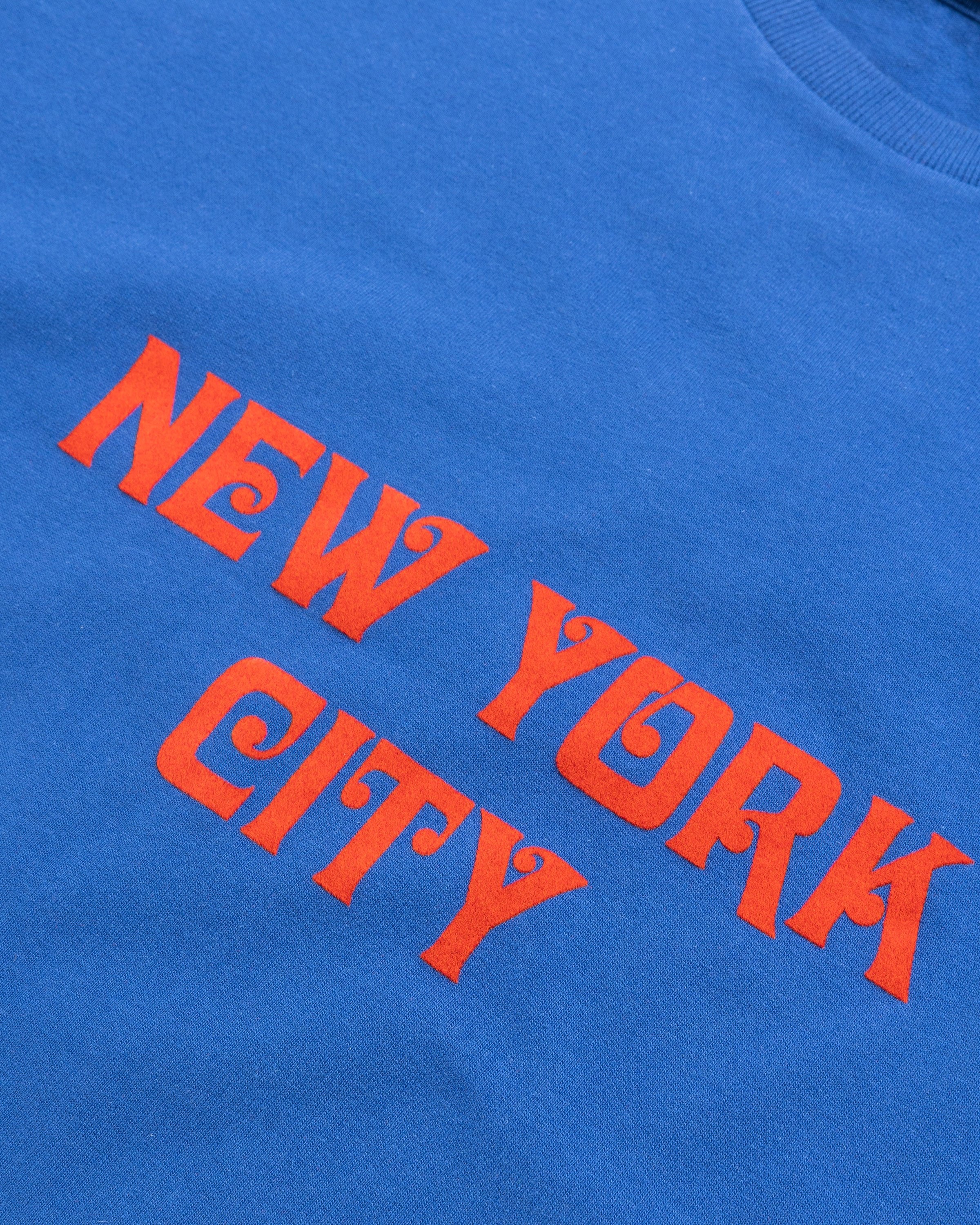 bode – Flocked Nouveau Tee - T-shirts - Blue - Image 5
