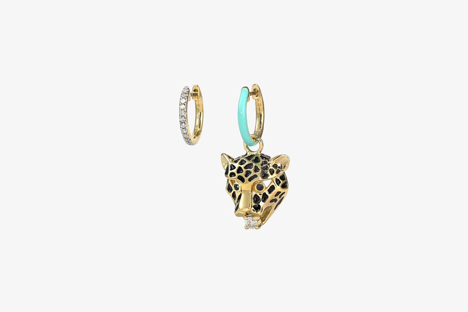 Leopard Diamond Earring Set