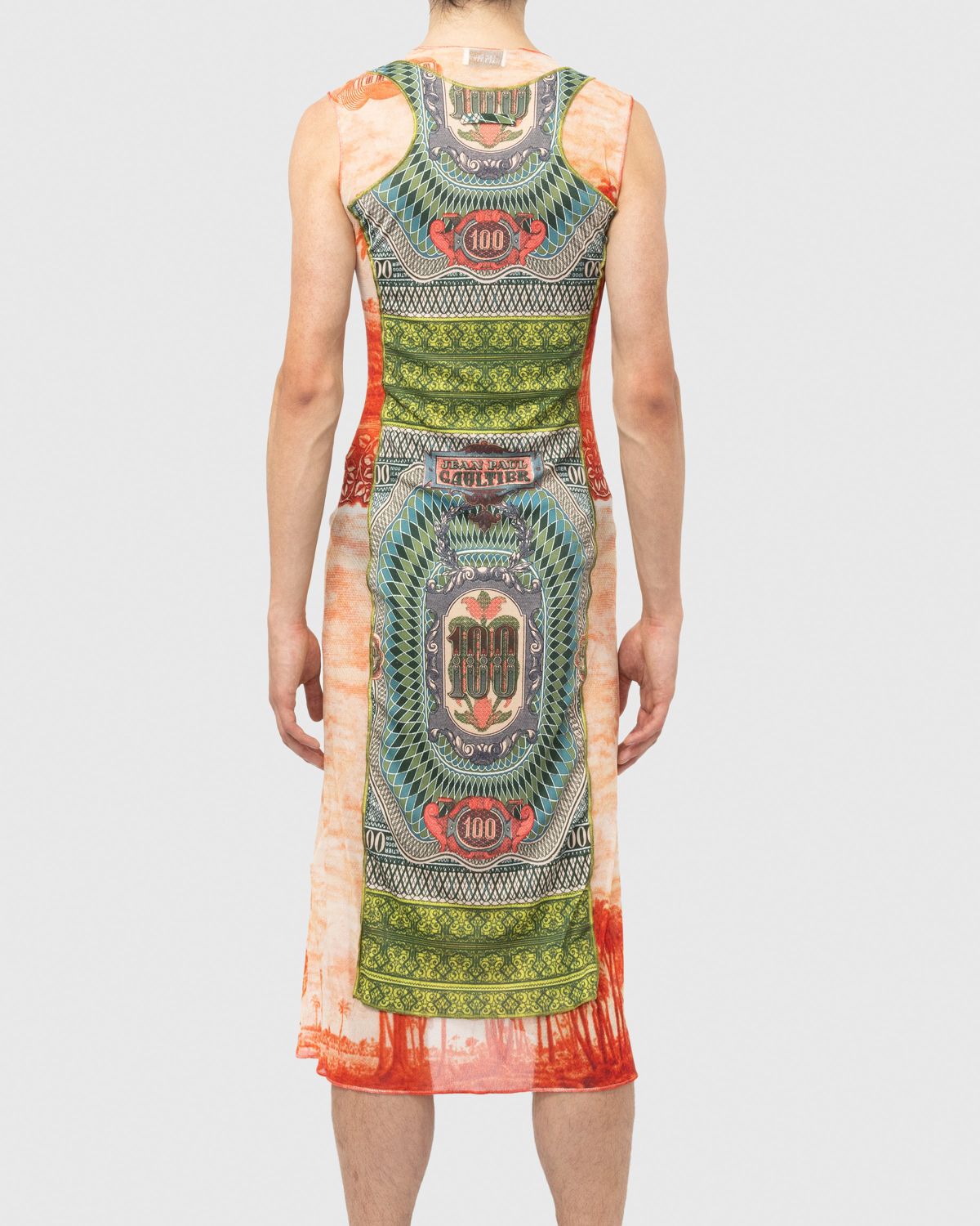 Jean Paul Gaultier – Banknote and Palm Tree Print Dress Multi - Dresses - Green - Image 4