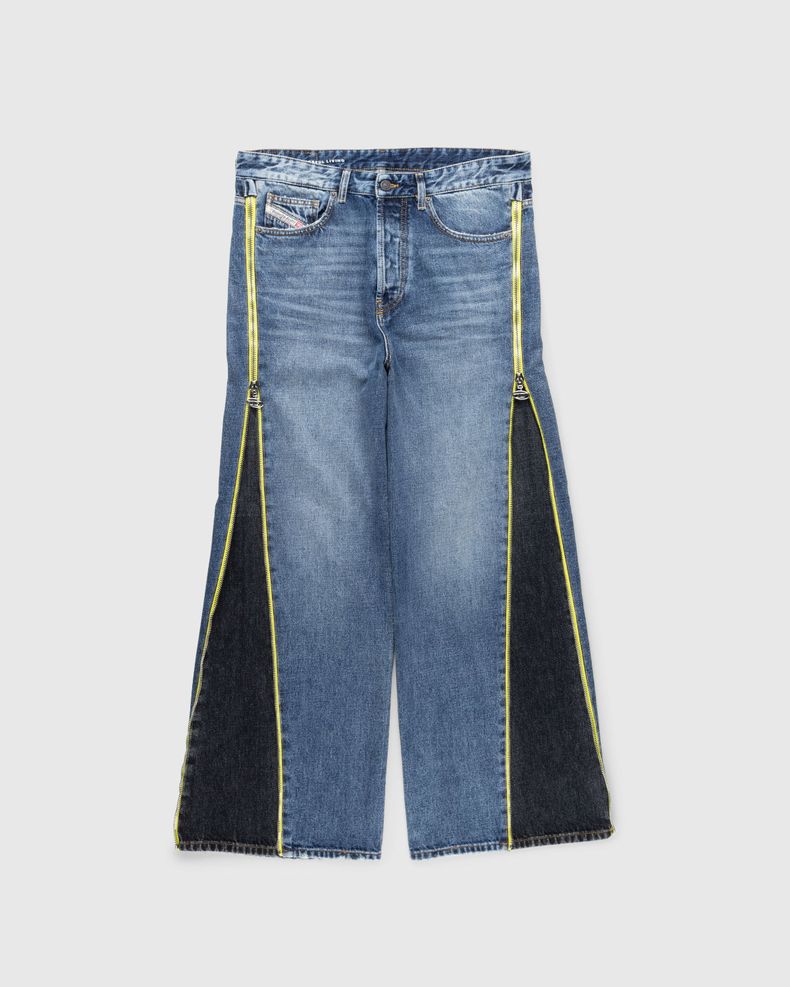 D-Rise Zip Jeans Blue