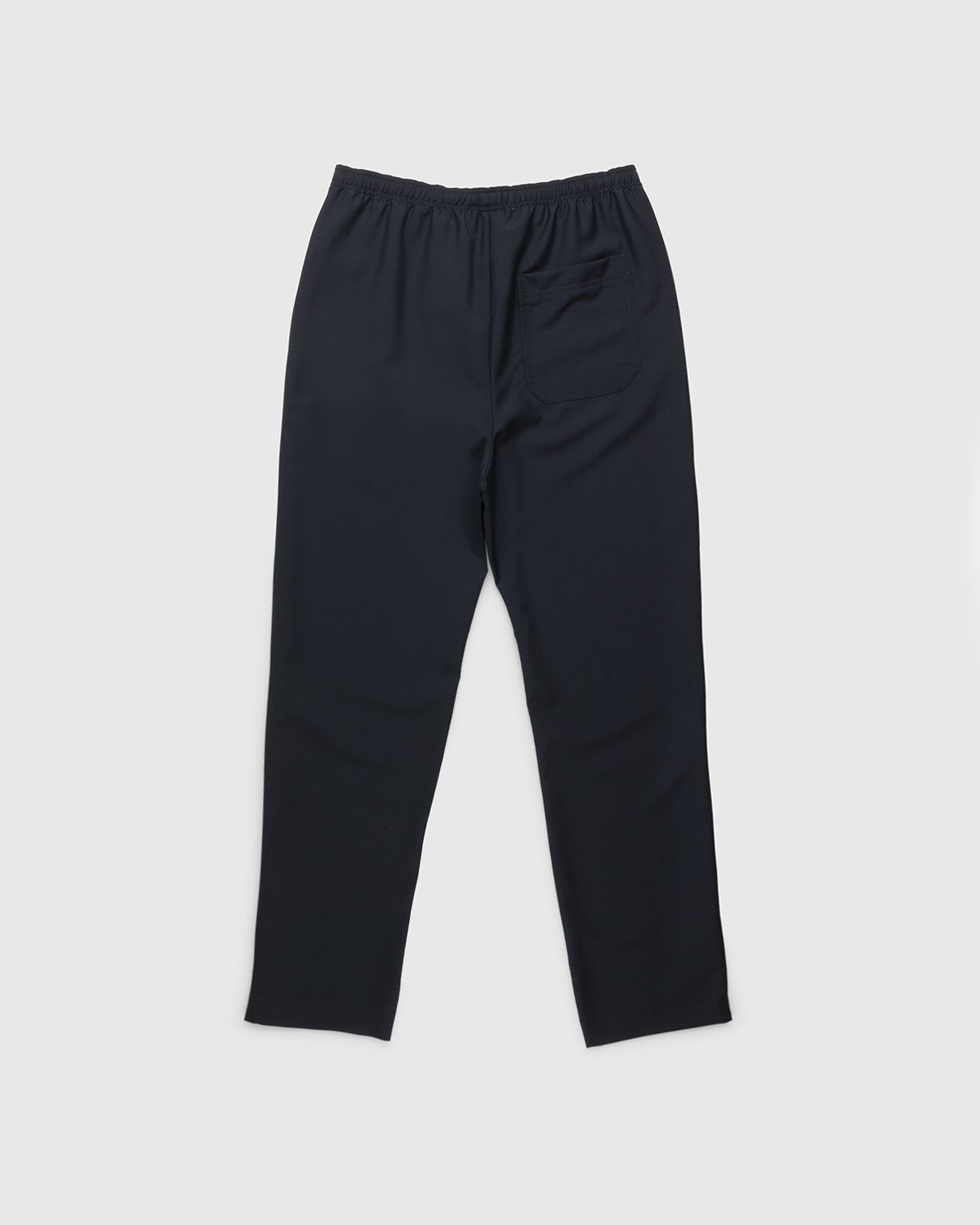 Acne Studios – Mohair Blend Drawstring Trousers Navy - Trousers - Blue - Image 2