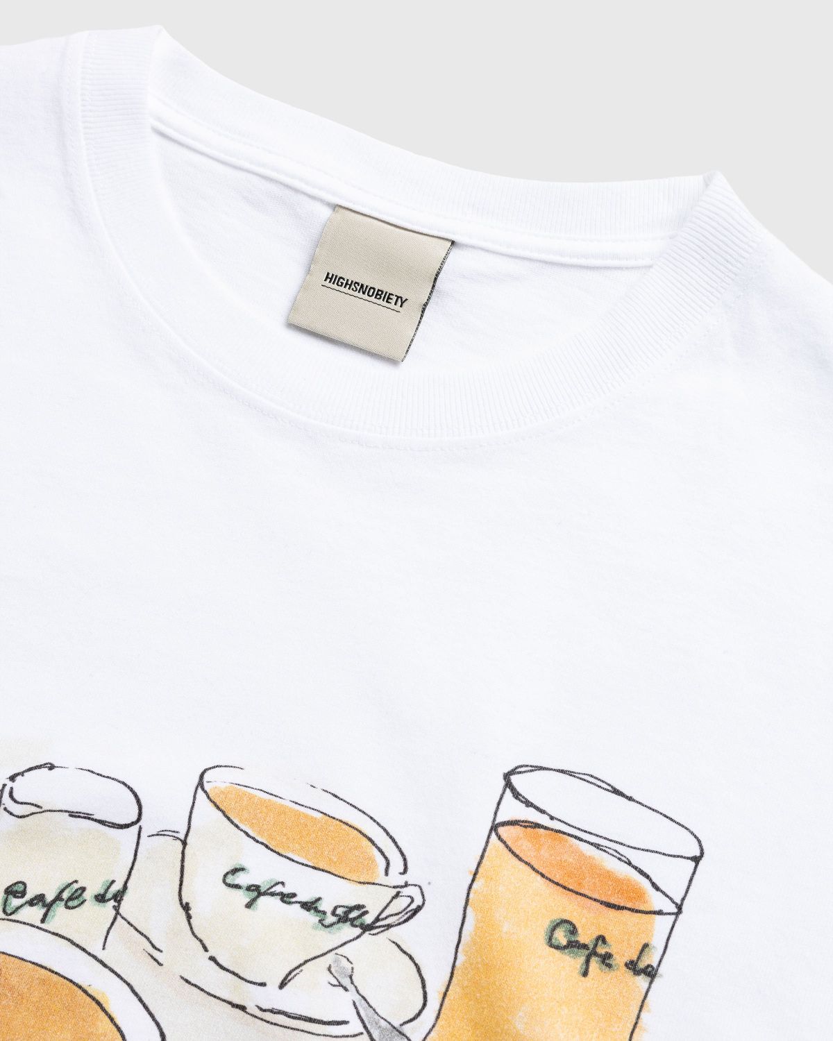 Café de Flore x Highsnobiety – Short Sleeve T-Shirt White - T-shirts - White - Image 5