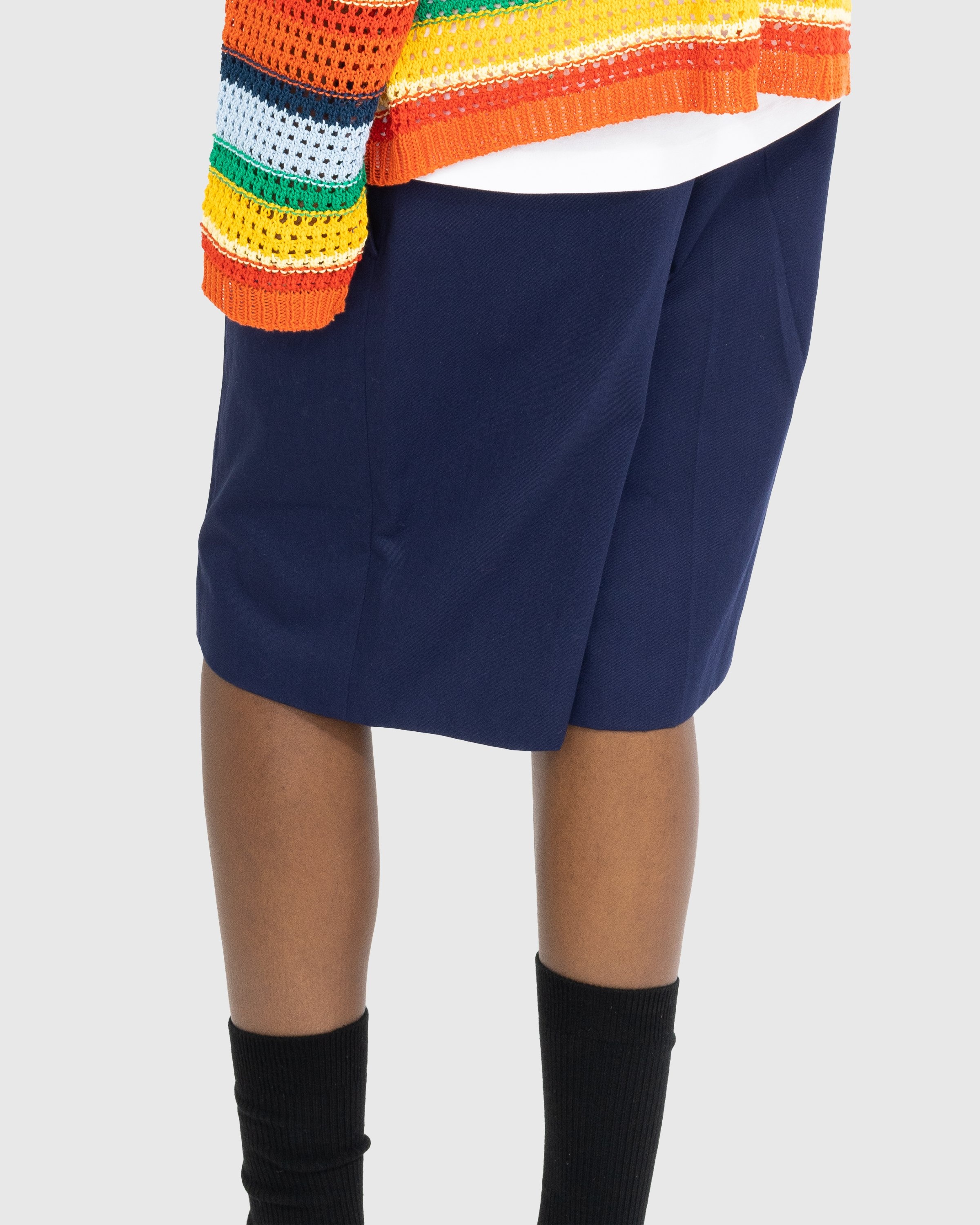 Marni – Drawstring Chino Shorts Ink Blue - Shorts - Blue - Image 3