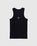 Organic Cotton Fitted Tank Top Black