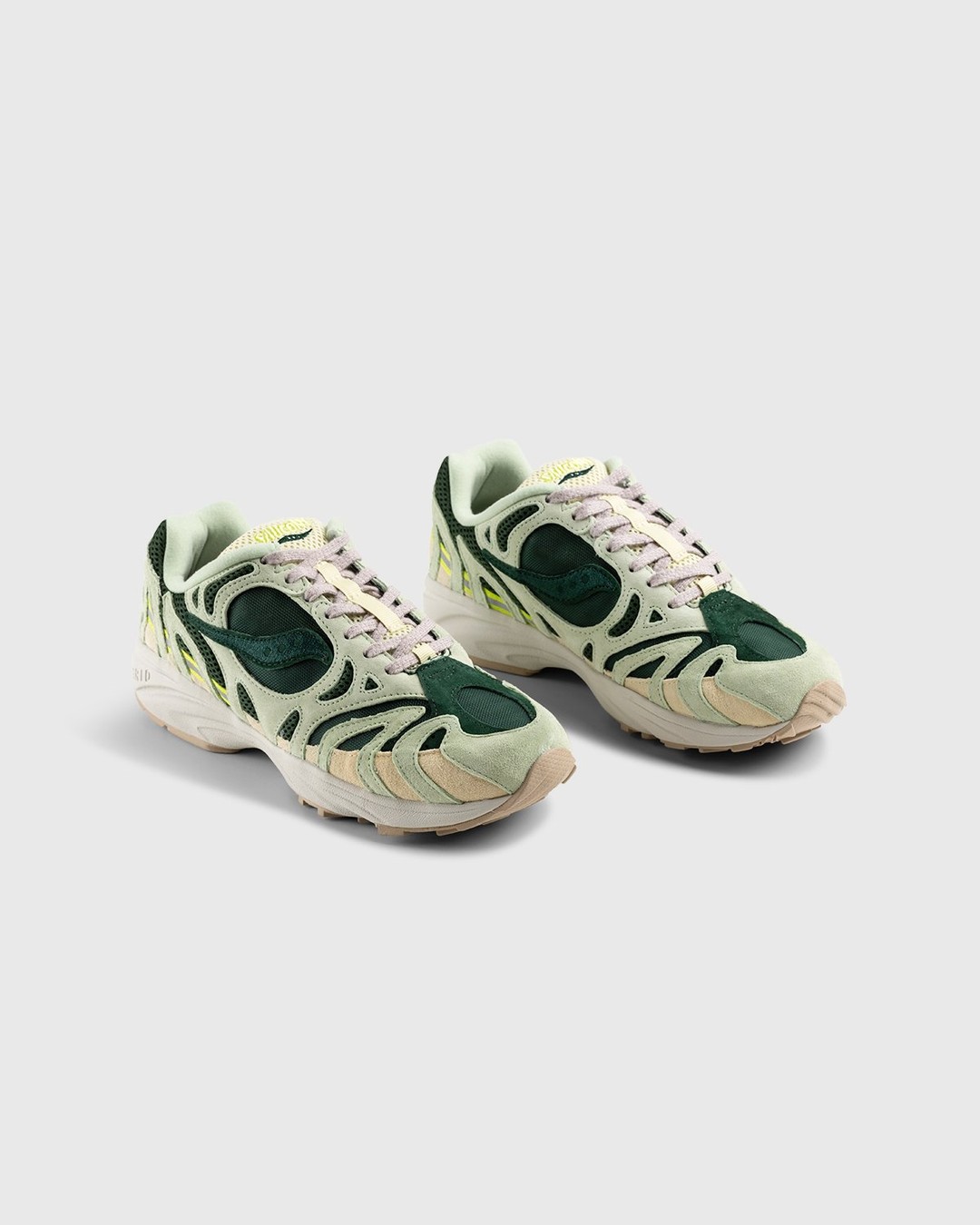 Saucony – Grid Azura 2000 Green - Low Top Sneakers - Green - Image 4