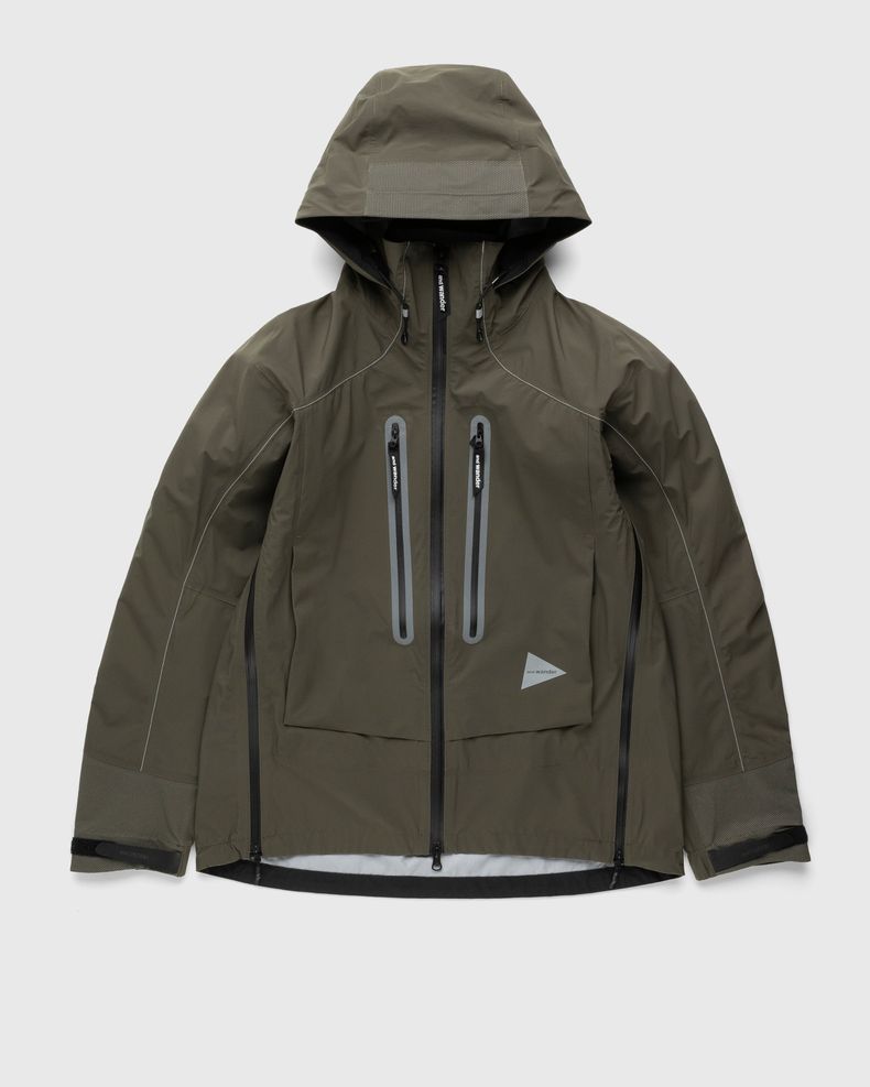 And Wander – Pertex Shield Rain Jacket Khaki