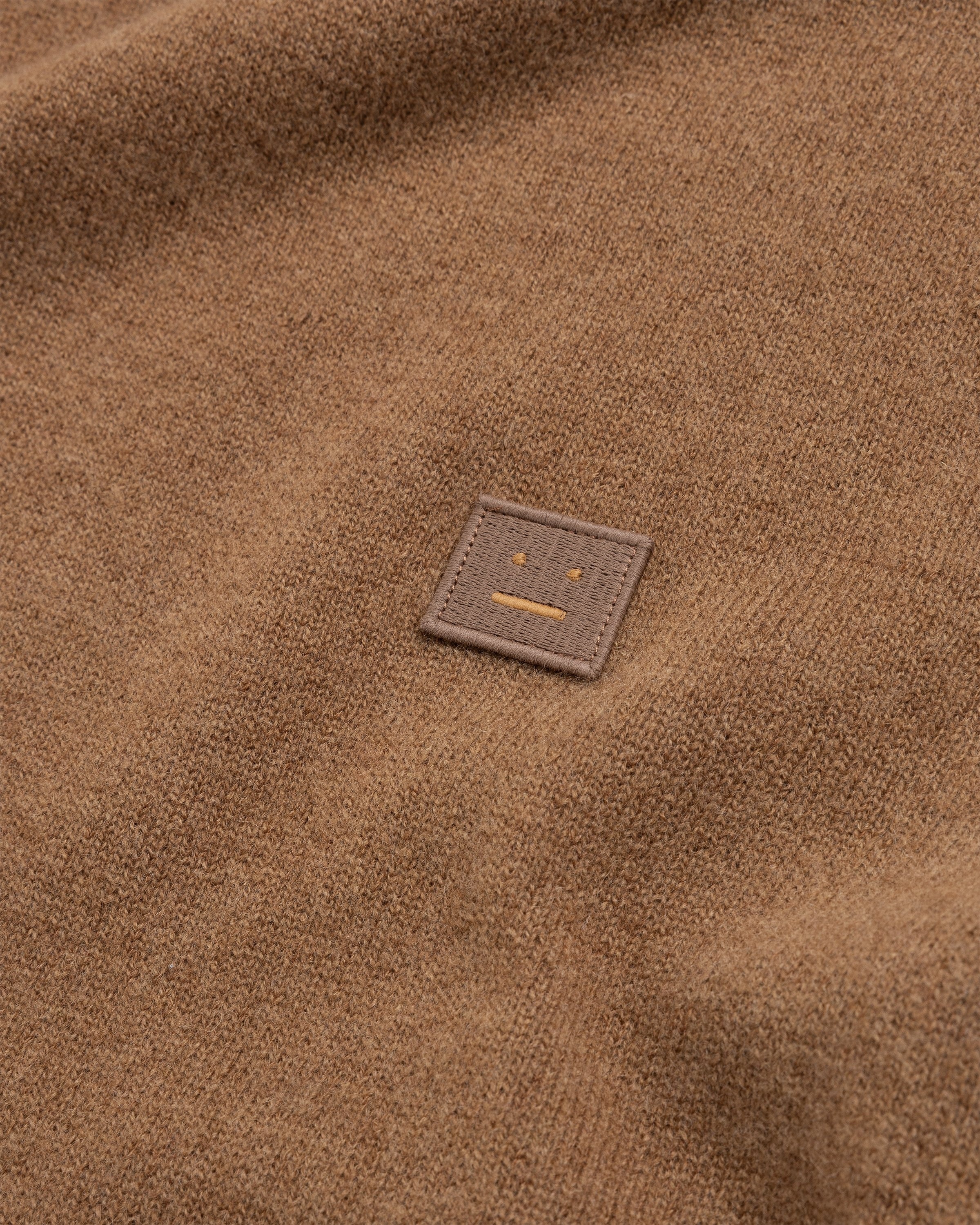 Acne Studios – Wool Crewneck Sweater Toffee Brown - Knitwear - Brown - Image 6