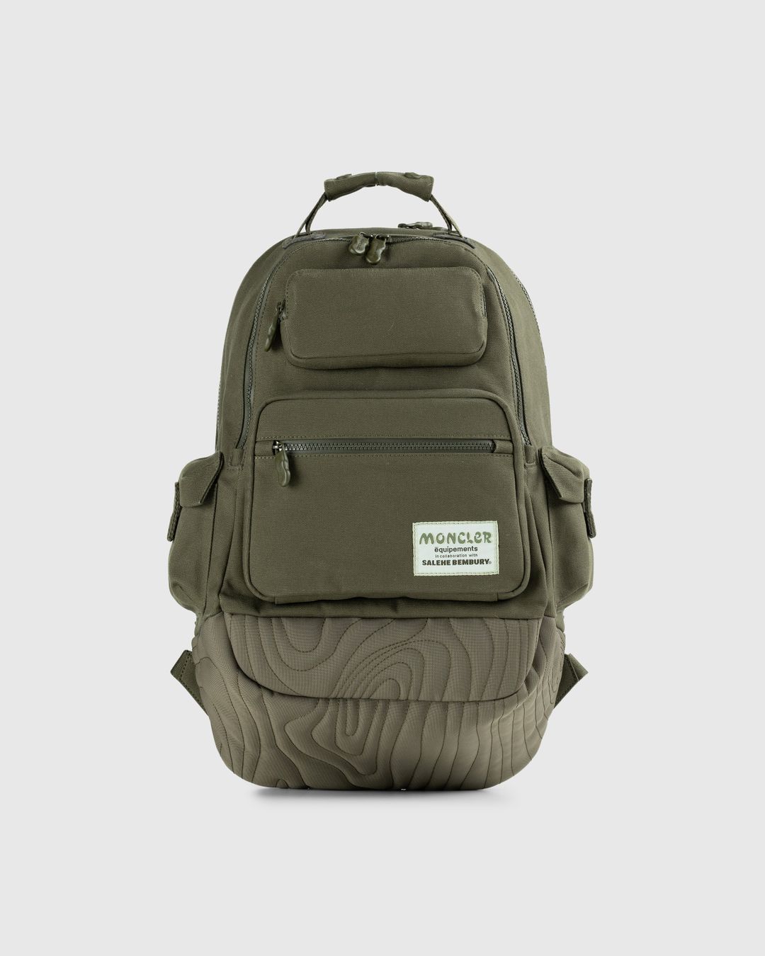 Moncler x Salehe Bembury – Canvas Backpack Green | Highsnobiety Shop