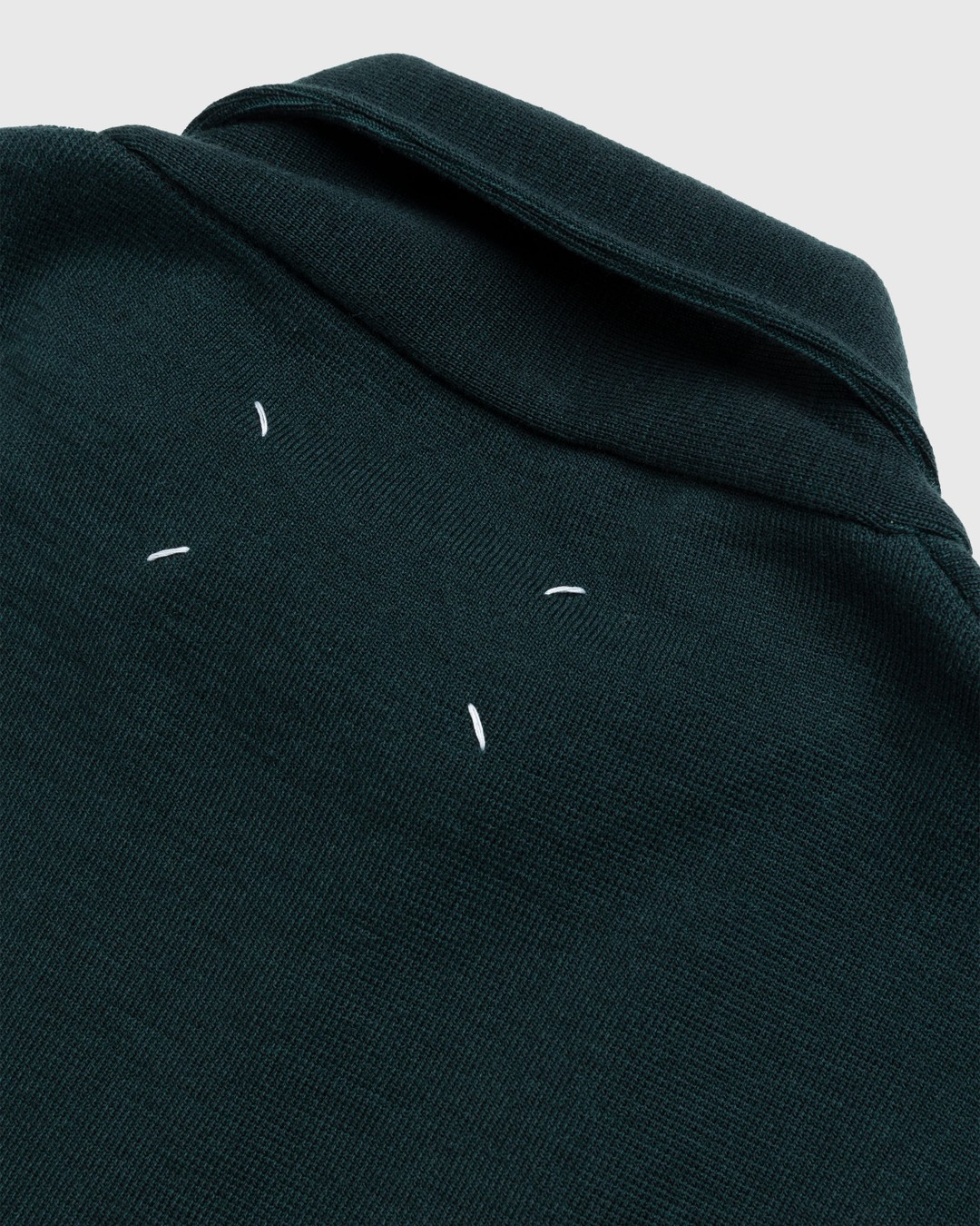 Maison Margiela – Longsleeve Polo Shirt Green - Shirts - Green - Image 7