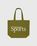 Highsnobiety – HS Sports Logo Tote Bag Green/Khaki - Bags - Green - Image 1