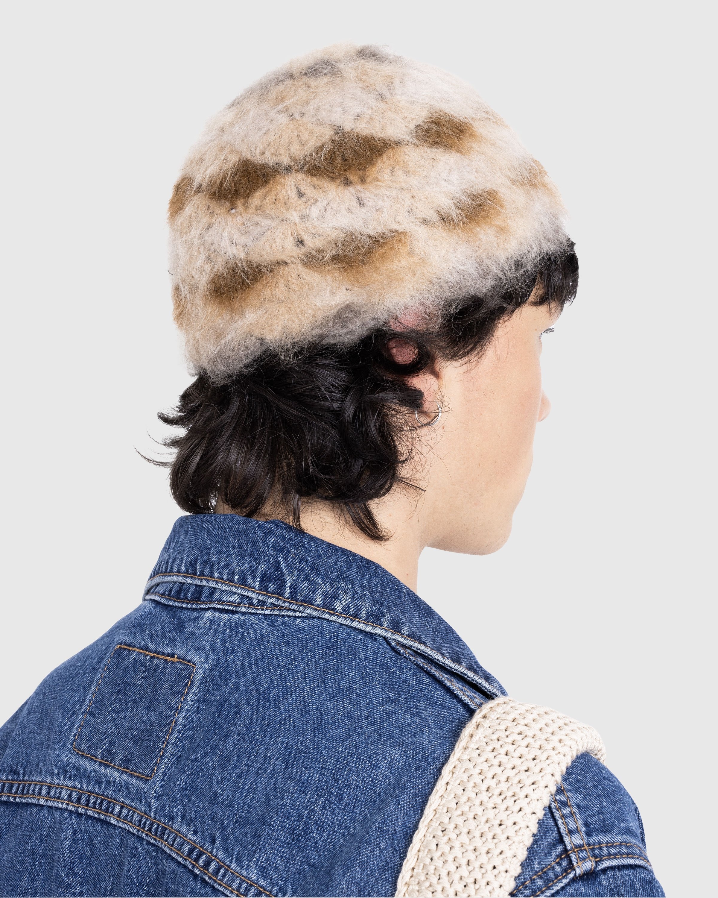 SSU – Brushed Mohair Seashell Bucket Hat Desert Camo - Hats - Brown - Image 3