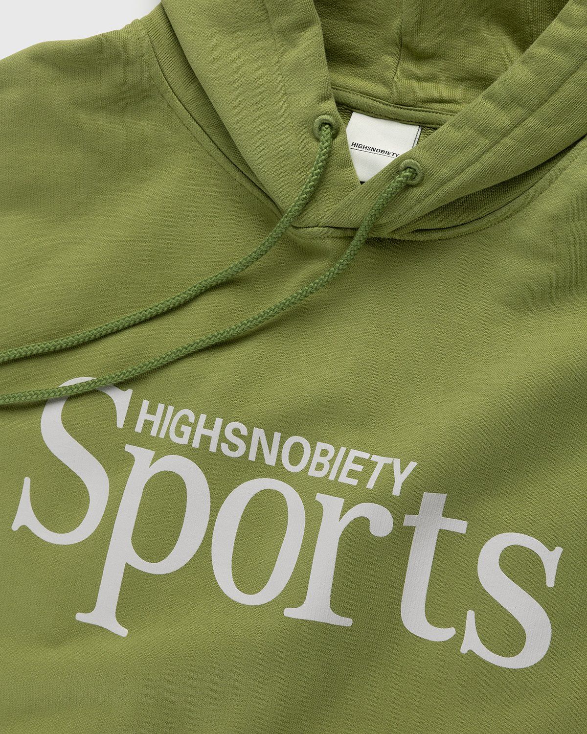Highsnobiety – HS Sports Logo Hoodie Green - Sweats - Green - Image 3