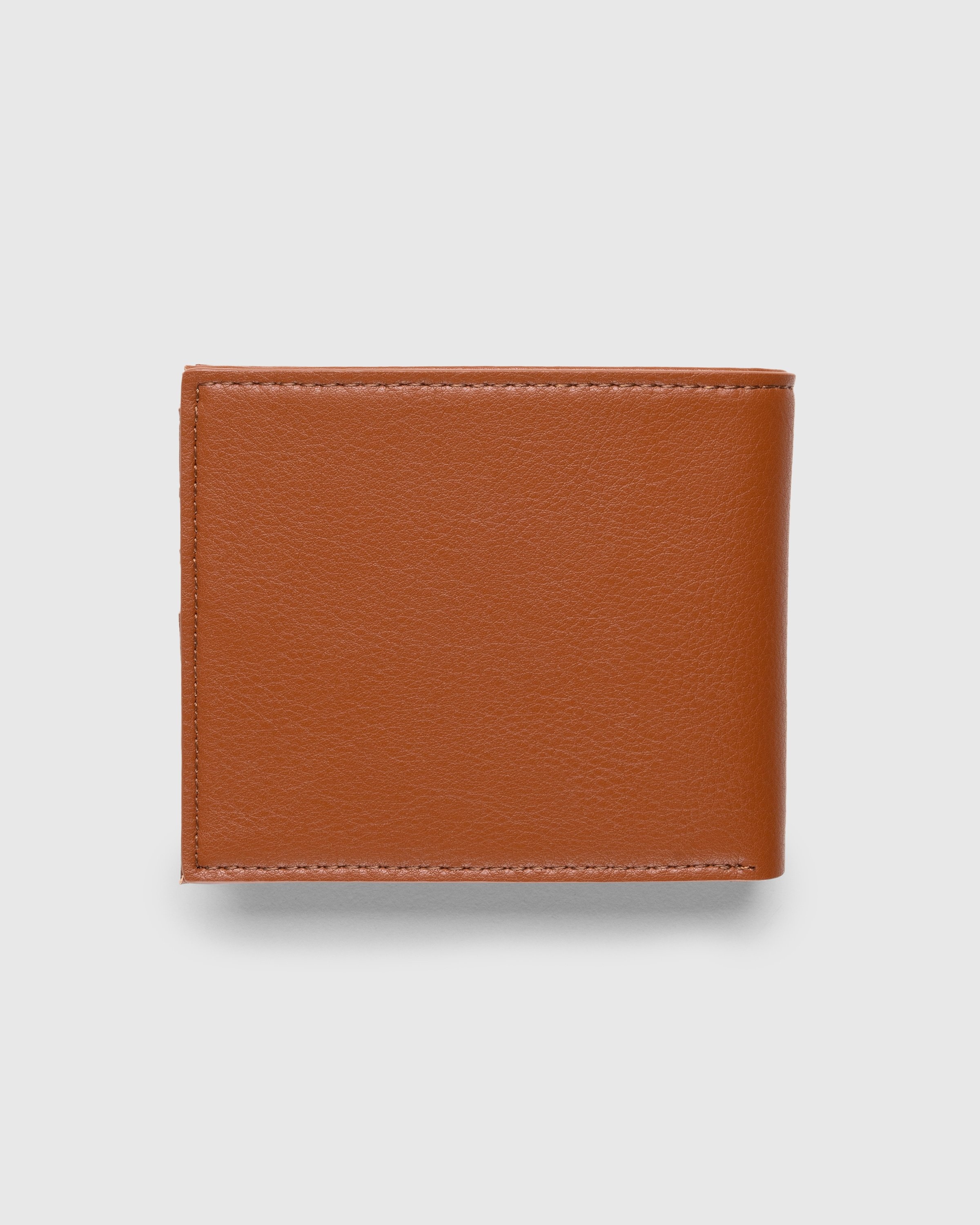 Leather Card Holder - Brown, Red