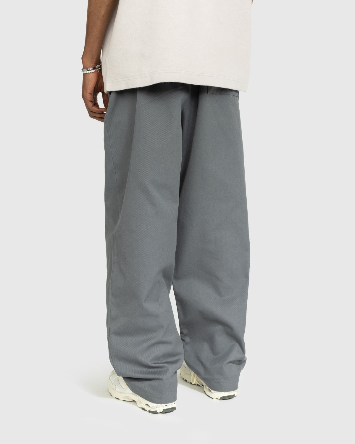 Acne Studios – Cotton Trousers Grey - Pants - Grey - Image 3