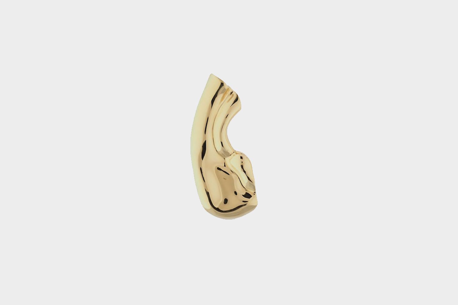 Single Clip Brass Mono Earring