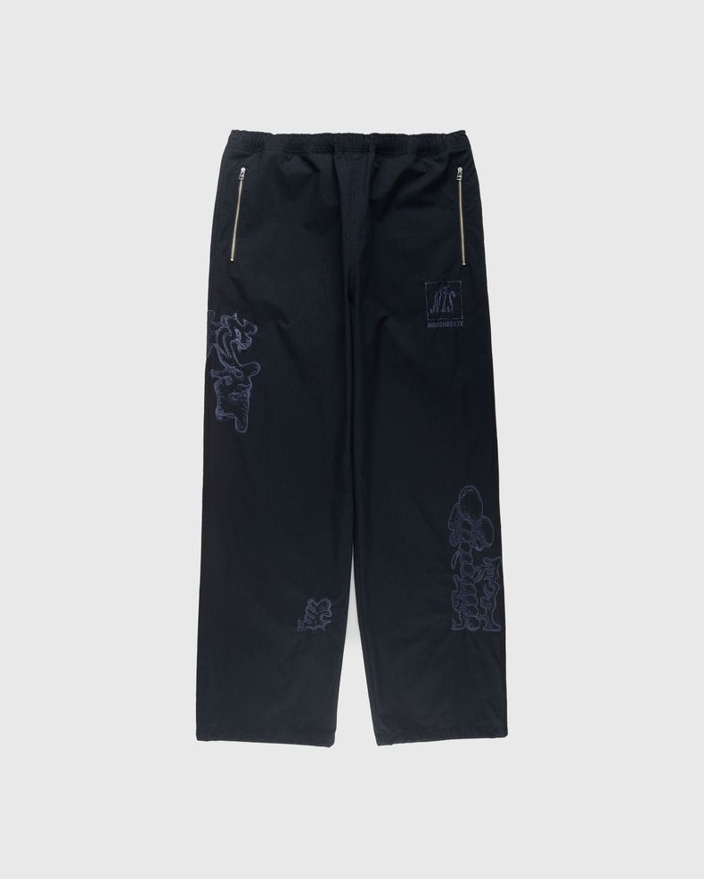 Brushed Nylon Trackpants Navy