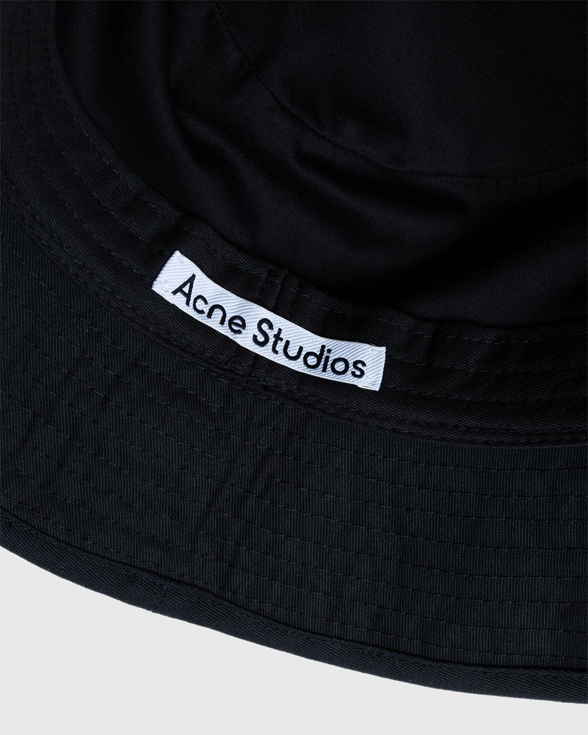 Acne Studios – Twill Bucket Hat Black - Hats - Black - Image 4