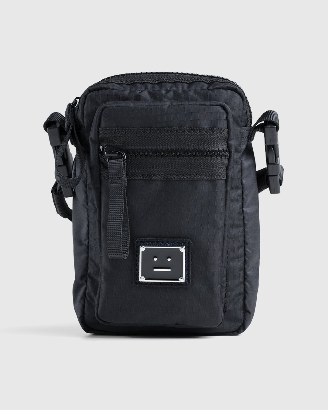 Acne Studios – Crossbody Face Bag Black - Waistbags - Black - Image 2