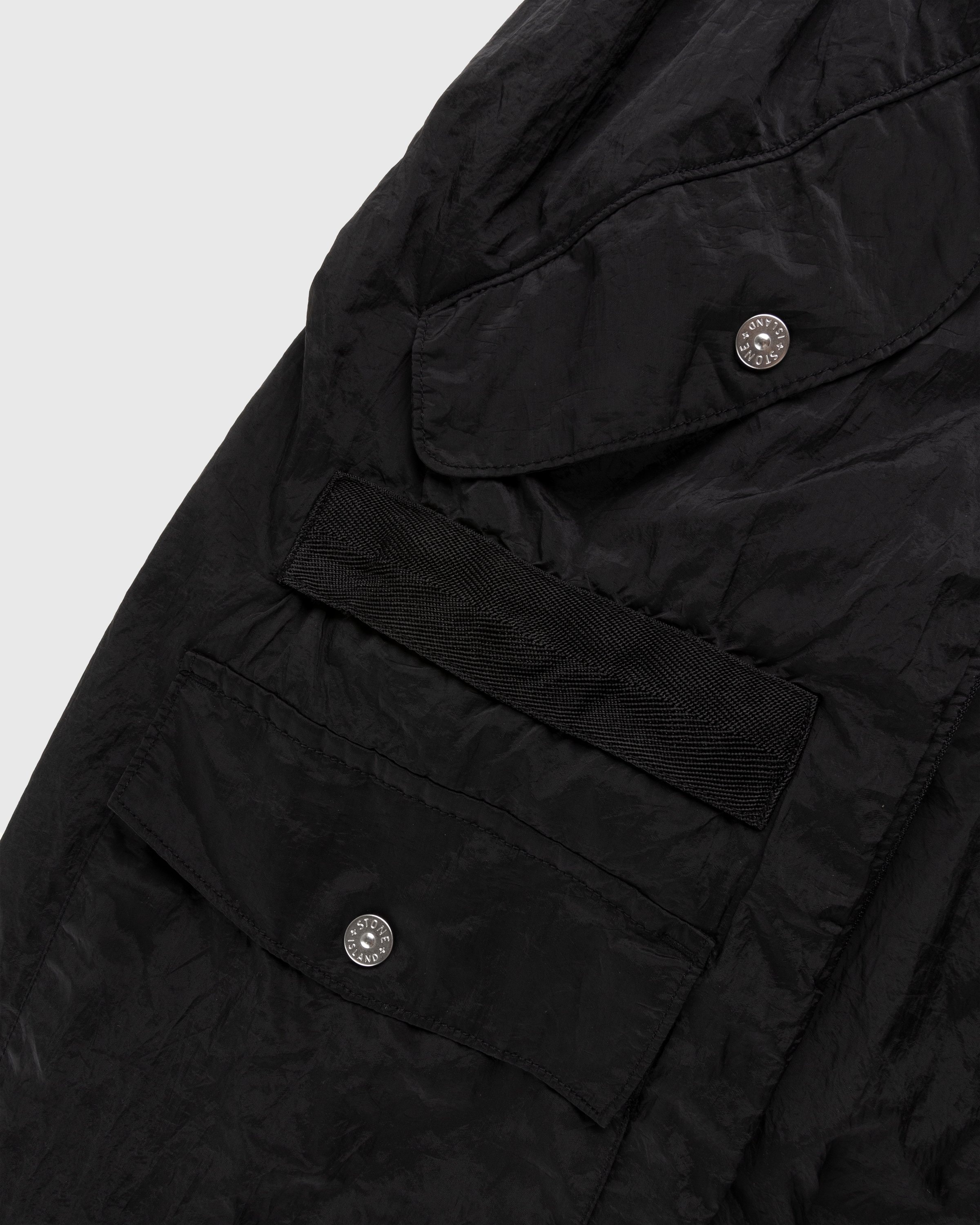 Stone Island – Nylon Metal Cargo Pants Black - Pants - Black - Image 7