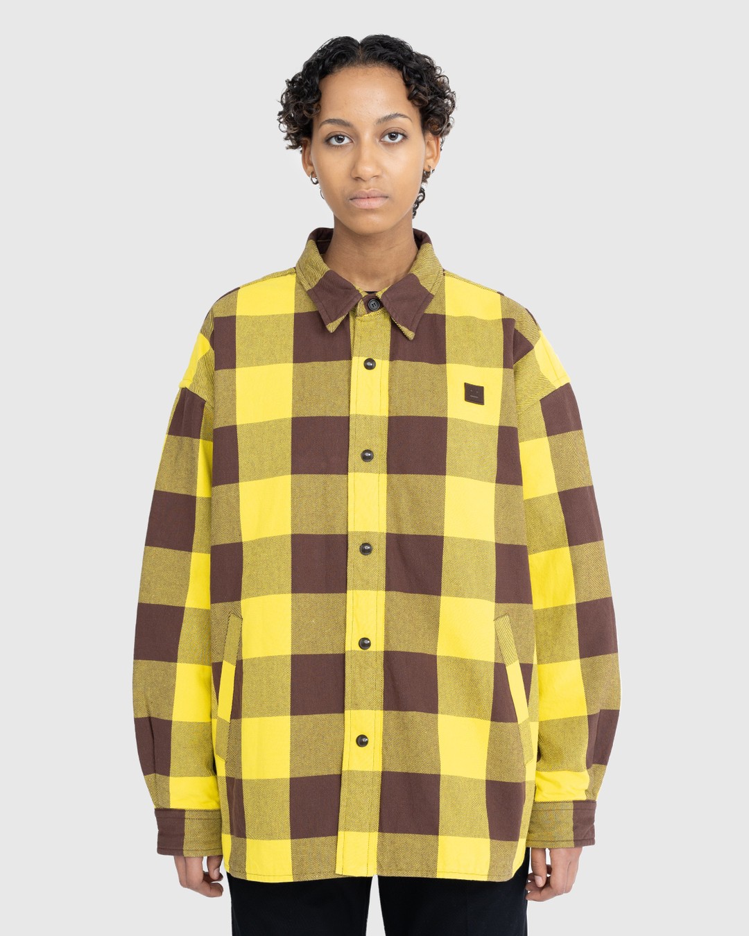 Acne studios plaid sales shirt