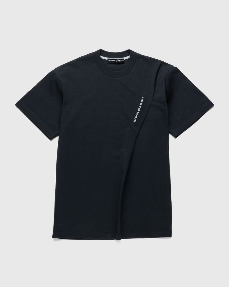 Y/Project – Pinched Logo T-Shirt Blue