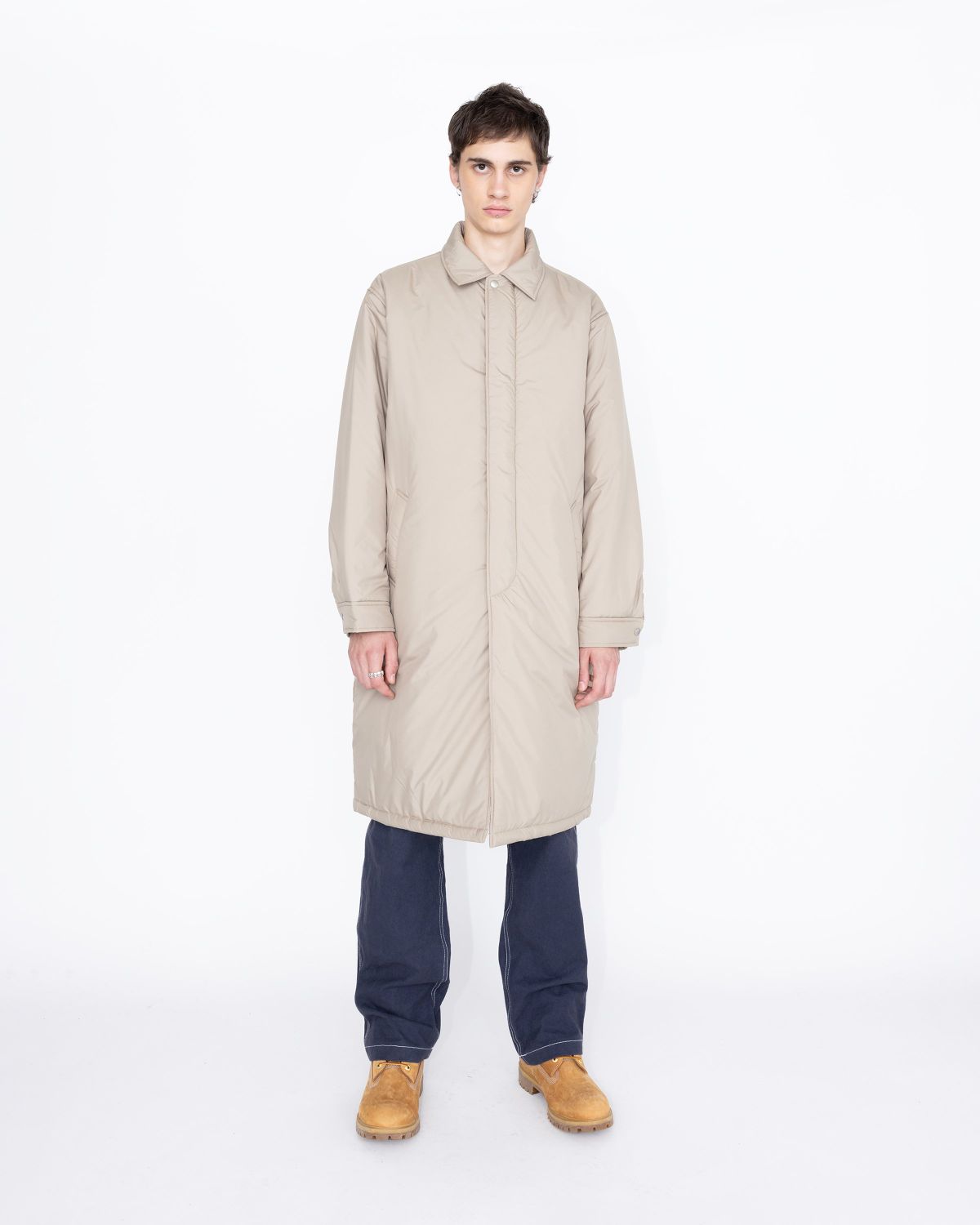 Highsnobiety HS05 – Light Insulated Eco-Poly Trench Coat Beige - Outerwear - Beige - Image 4