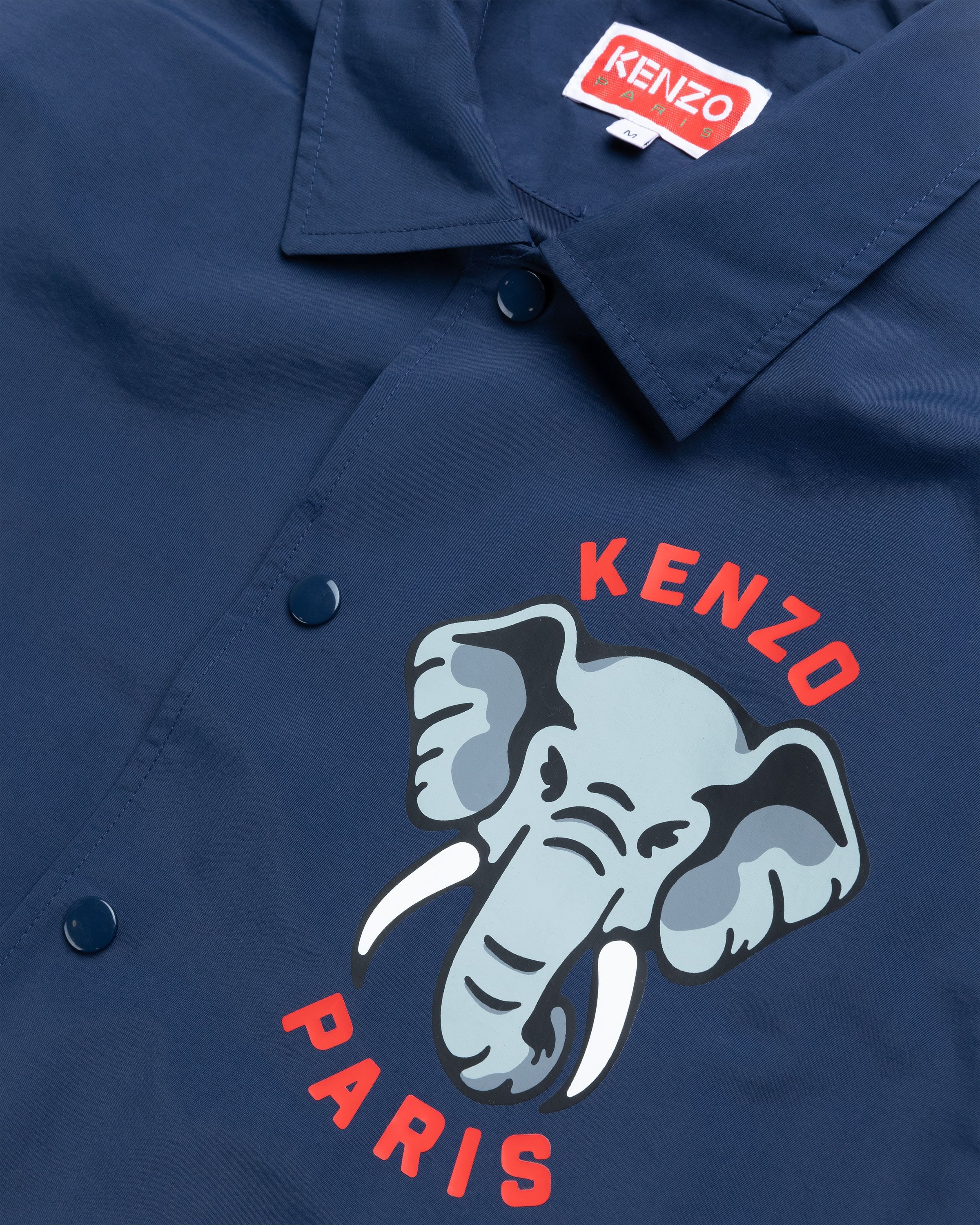 Kenzo – Elephant Coach Jacket Midnight Blue - Outerwear - Blue - Image 6