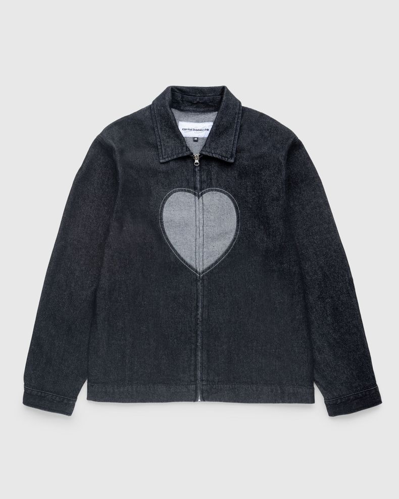 Heart Slice Jacket Washed Black
