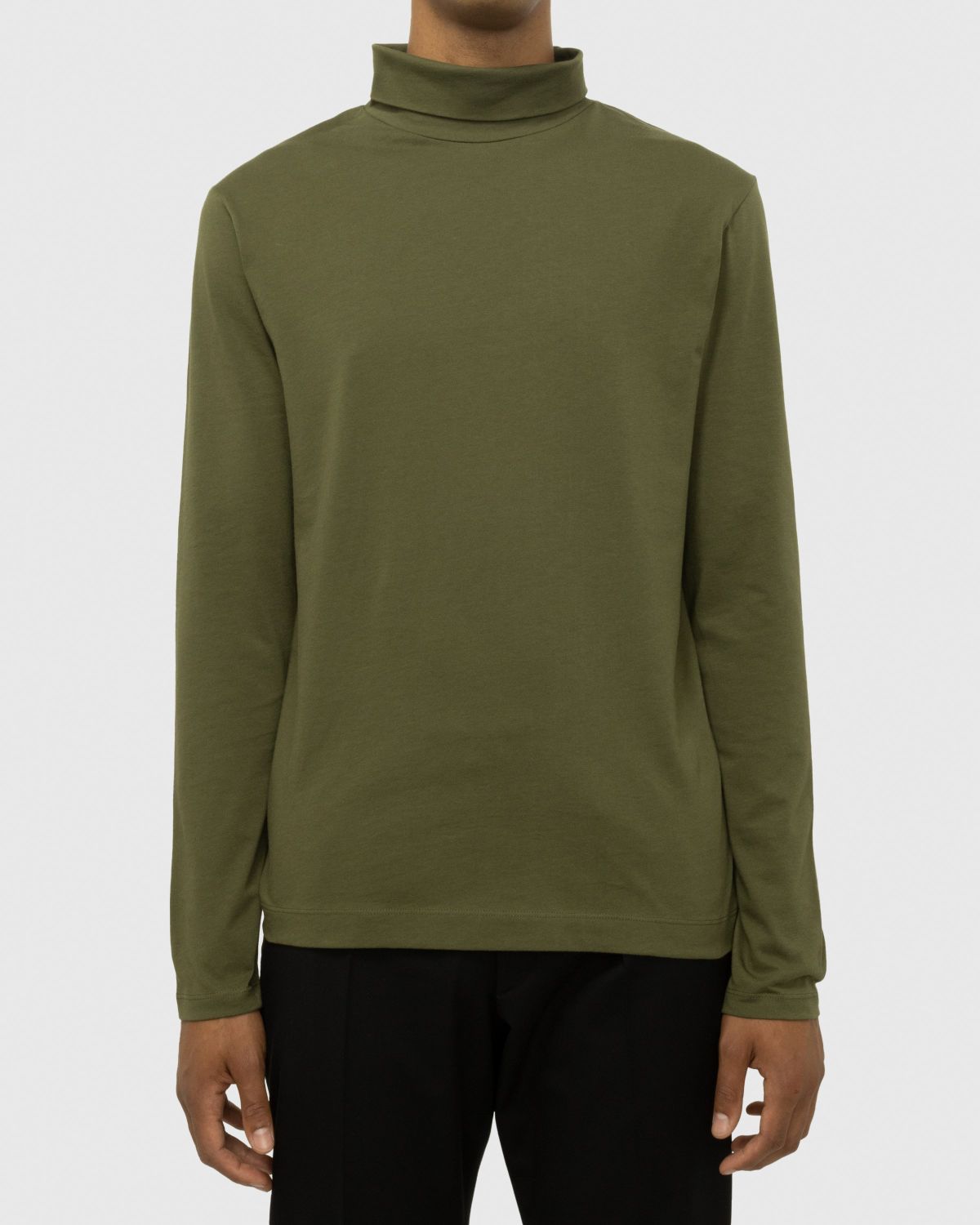 Dries van Noten – Heyzo Turtleneck Jersey Shirt Green - Sweats - Green - Image 4