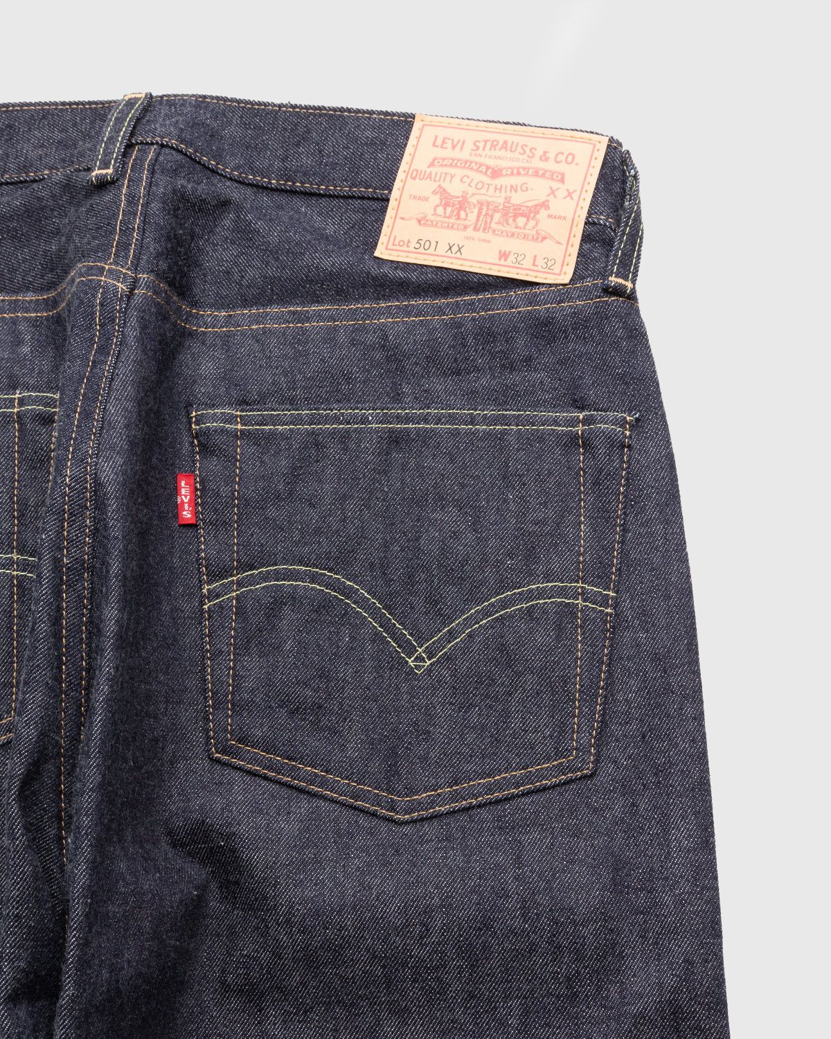 Levi's 1955 501 Original Fit Men's Jeans - Dark Indigo Organic Selvedge 30 x 34