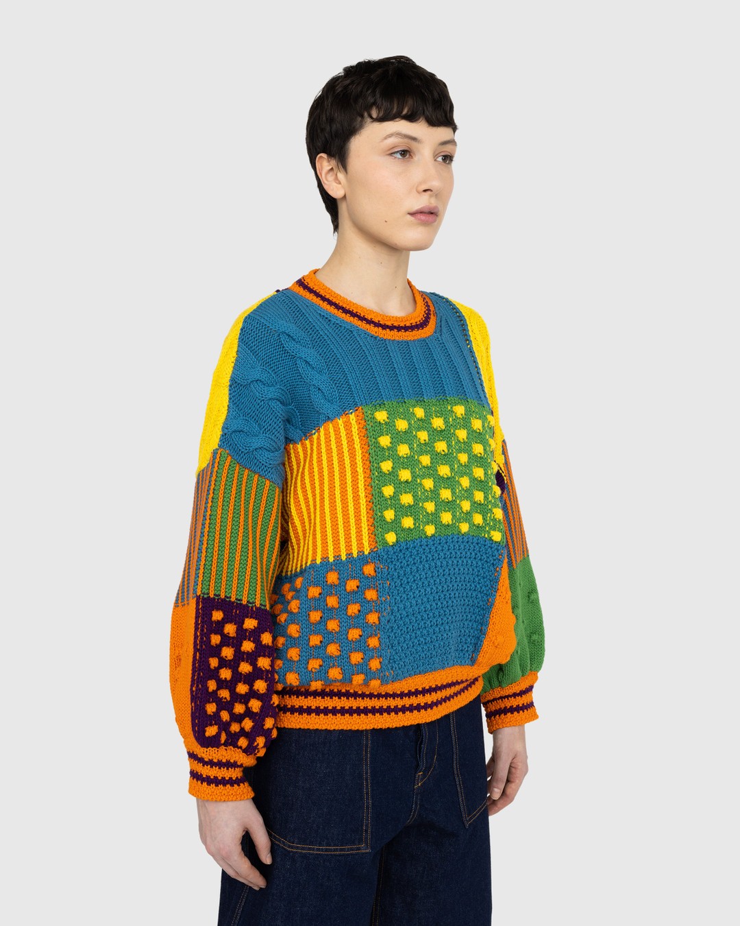Kenzo – Patchwork Jumper - Knitwear - Multi - Image 3