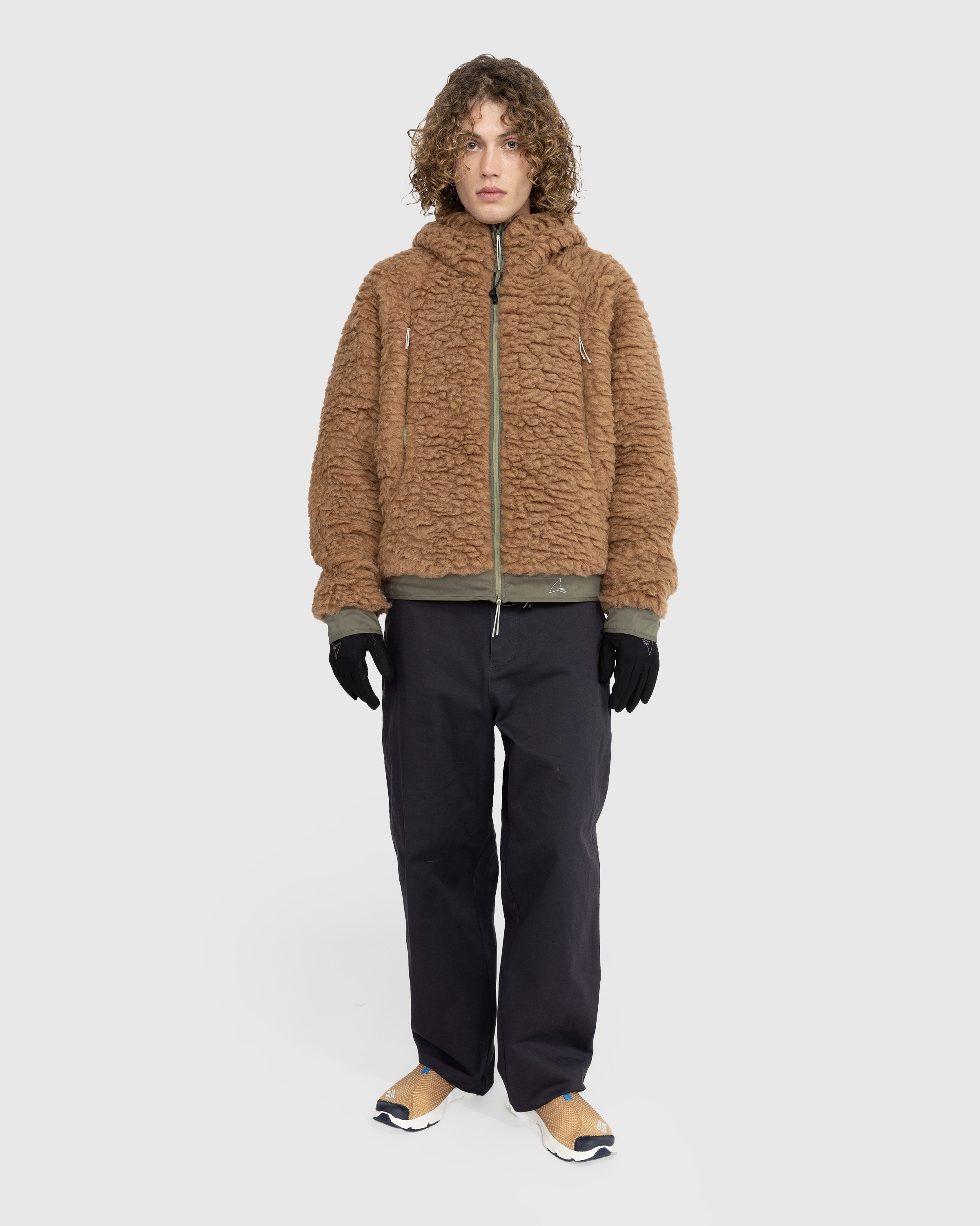 ROA – Polar Fleece Jacket Camel/Olive - Outerwear - Green - Image 3