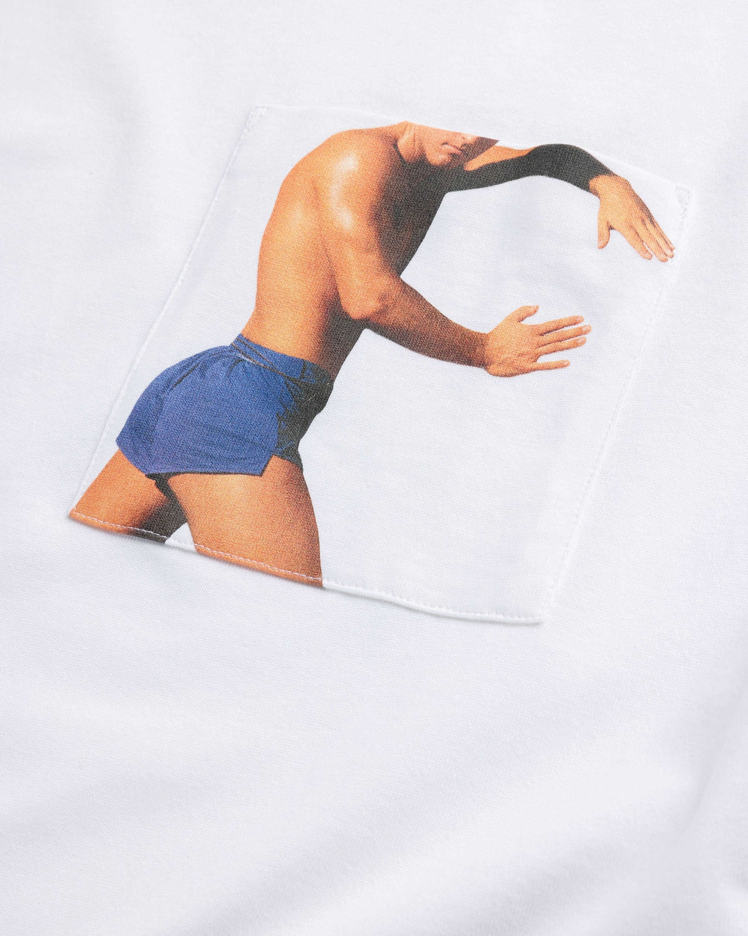 J.W. Anderson – Profile Stud Chest Pocket T-Shirt White - Tops - White - Image 5