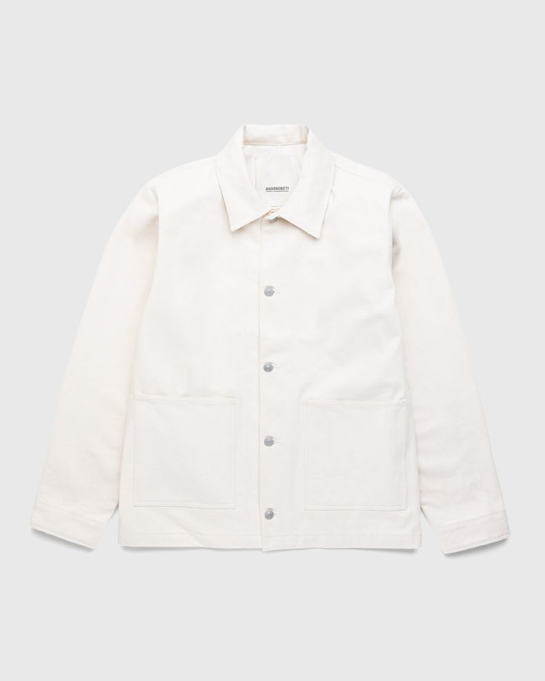 Cotton Drill Chore Jacket Natural