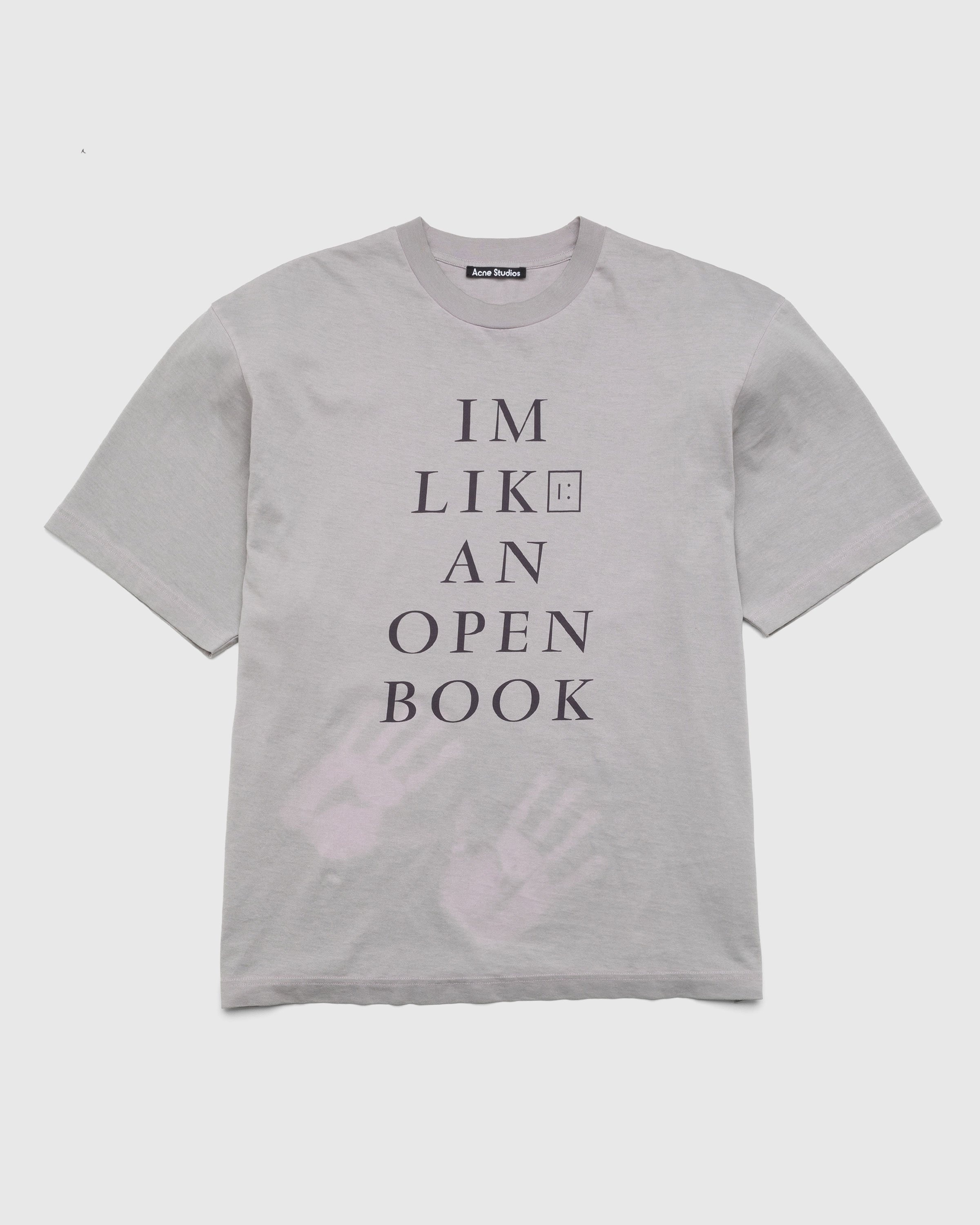 Acne Studios – Heat Reactive Print T-Shirt Grey - T-shirts - Grey - Image 1