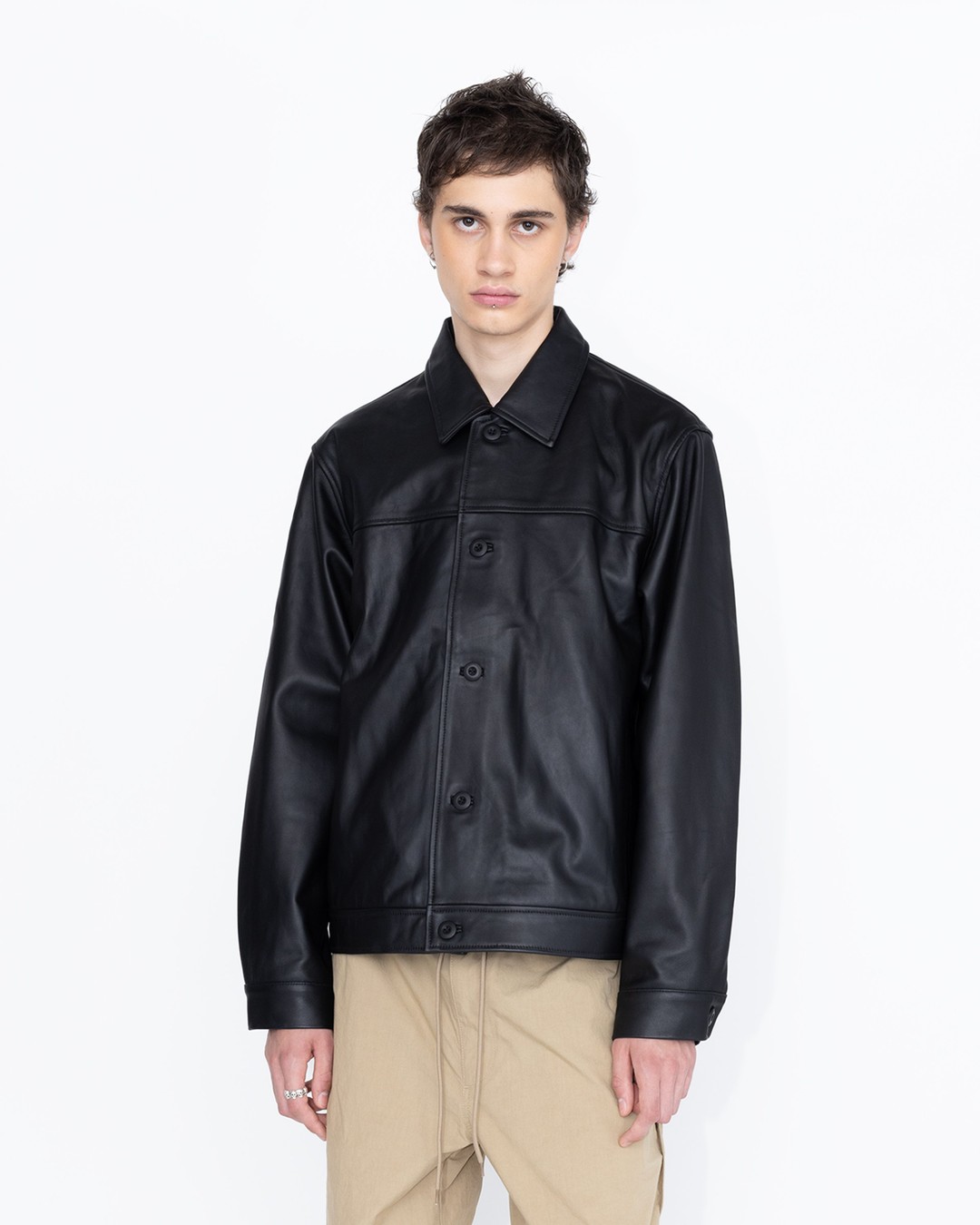 Highsnobiety HS05 – Leather Jacket Black - Outerwear - Black - Image 3