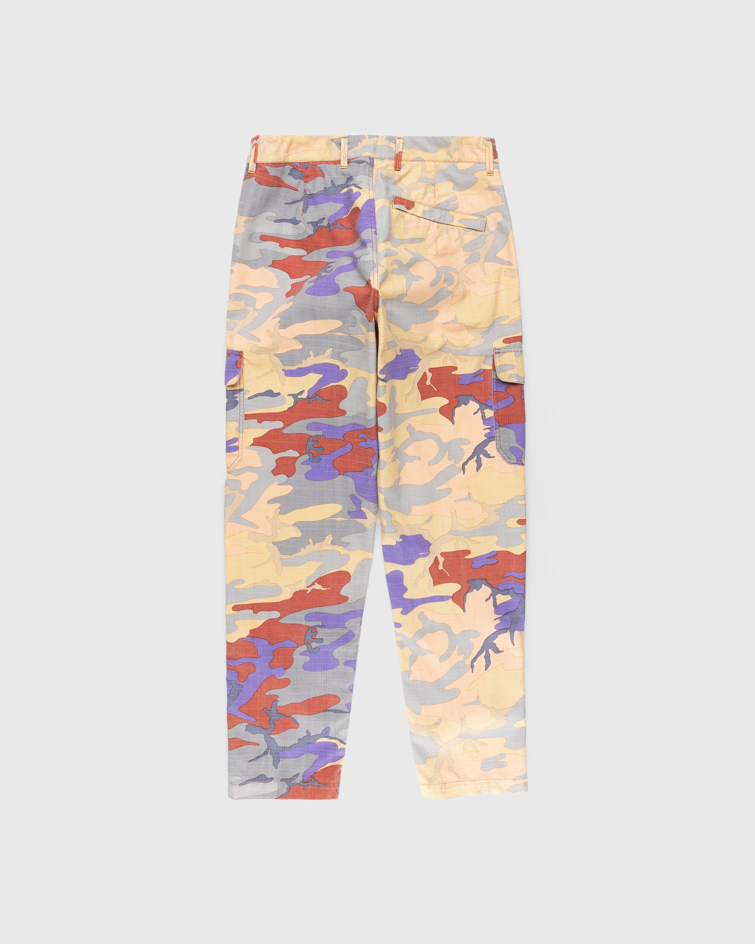 Stone Island Heritage Camo Ripstop Nylon Cargo Pants Orange