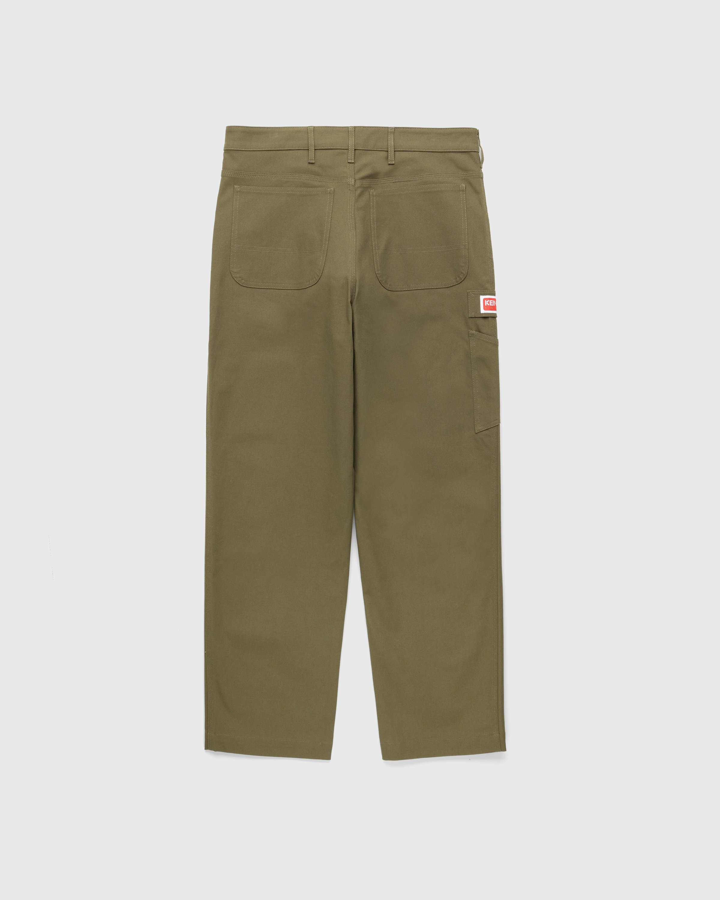 Kenzo – Carpenter Pants Dark Khaki - Pants - Green - Image 2