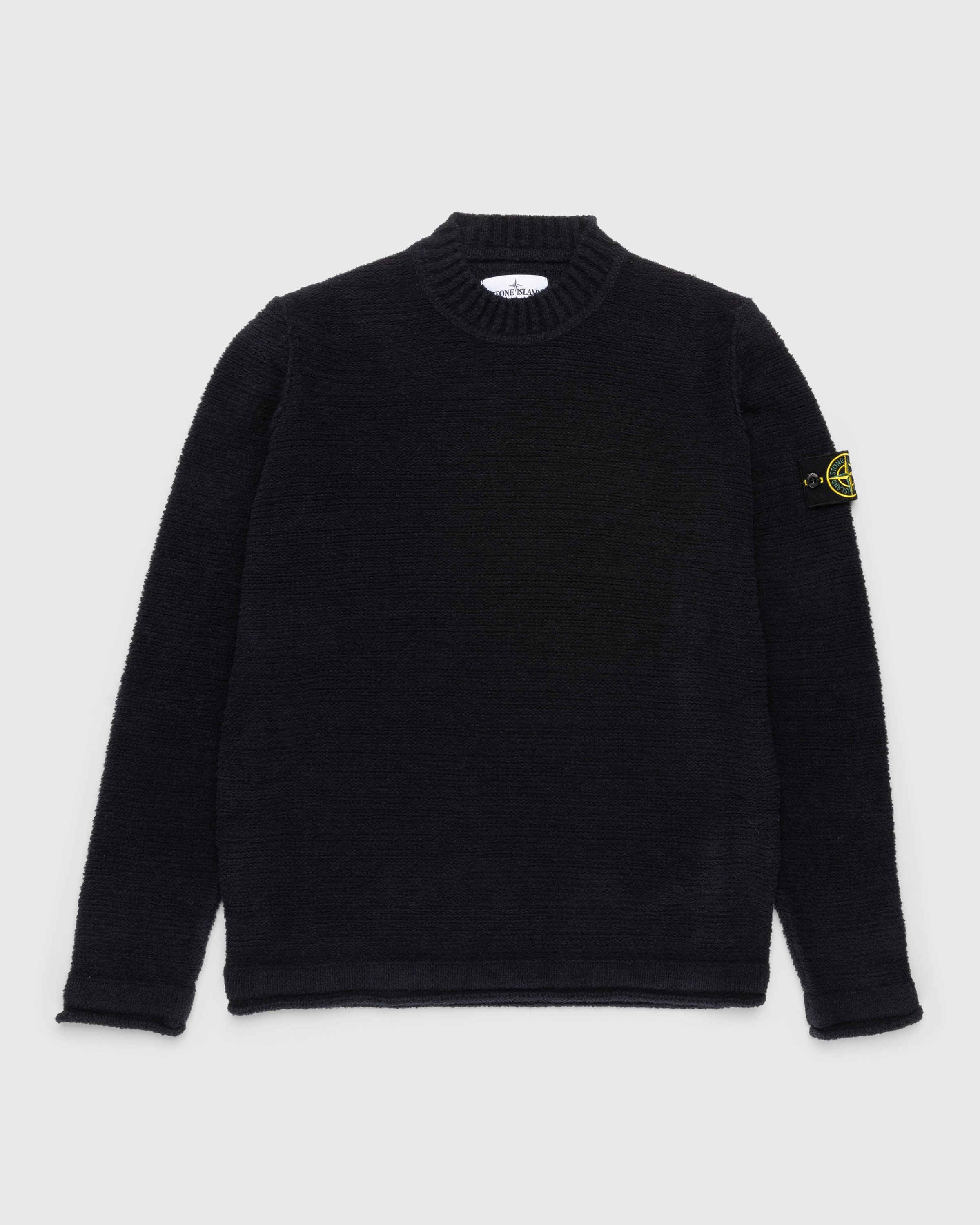 Stone Island – Cotton Crewneck Sweater Navy Blue - Knitwear - Blue - Image 1