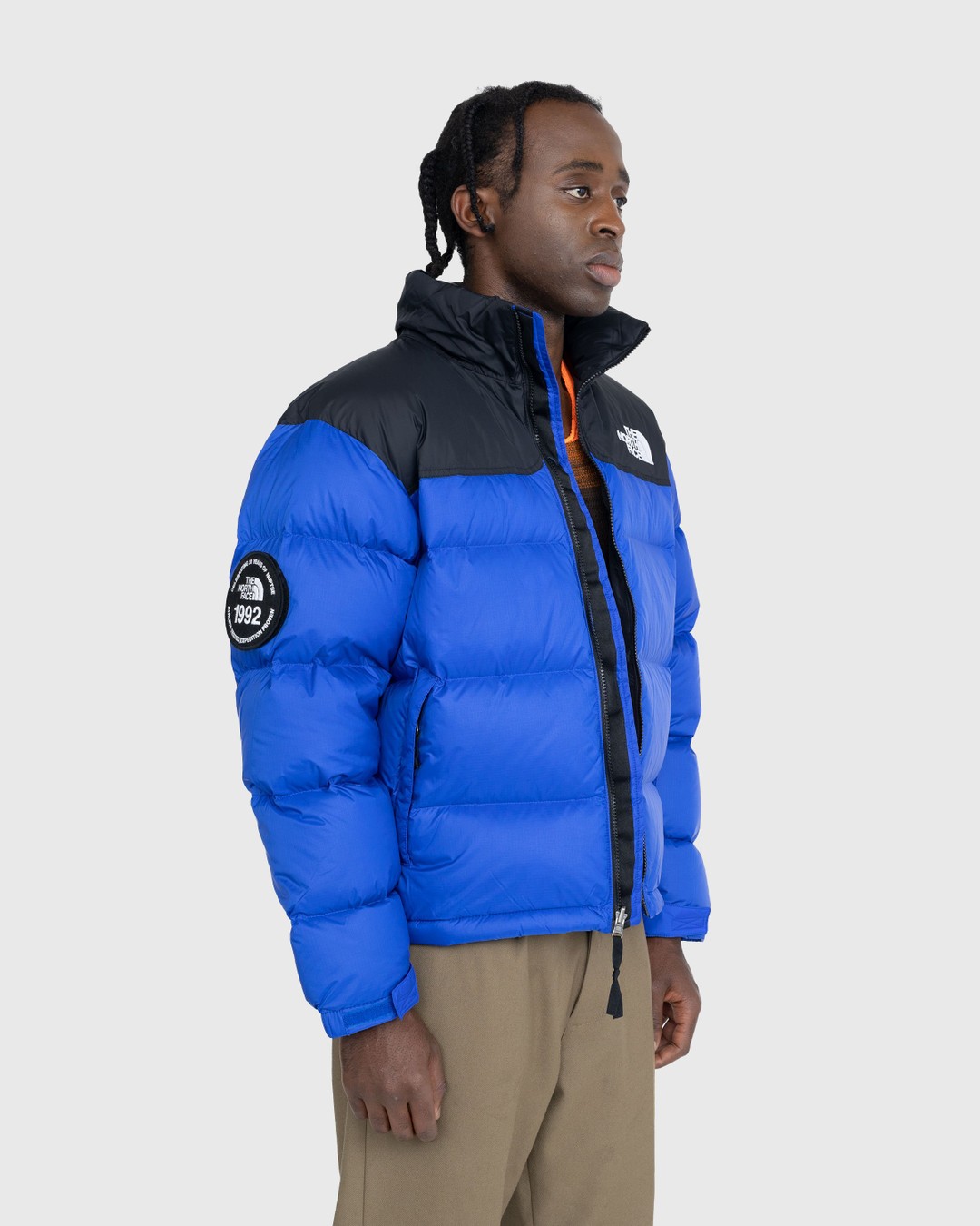 North face 1996 retro top nuptse jacket aztec blue
