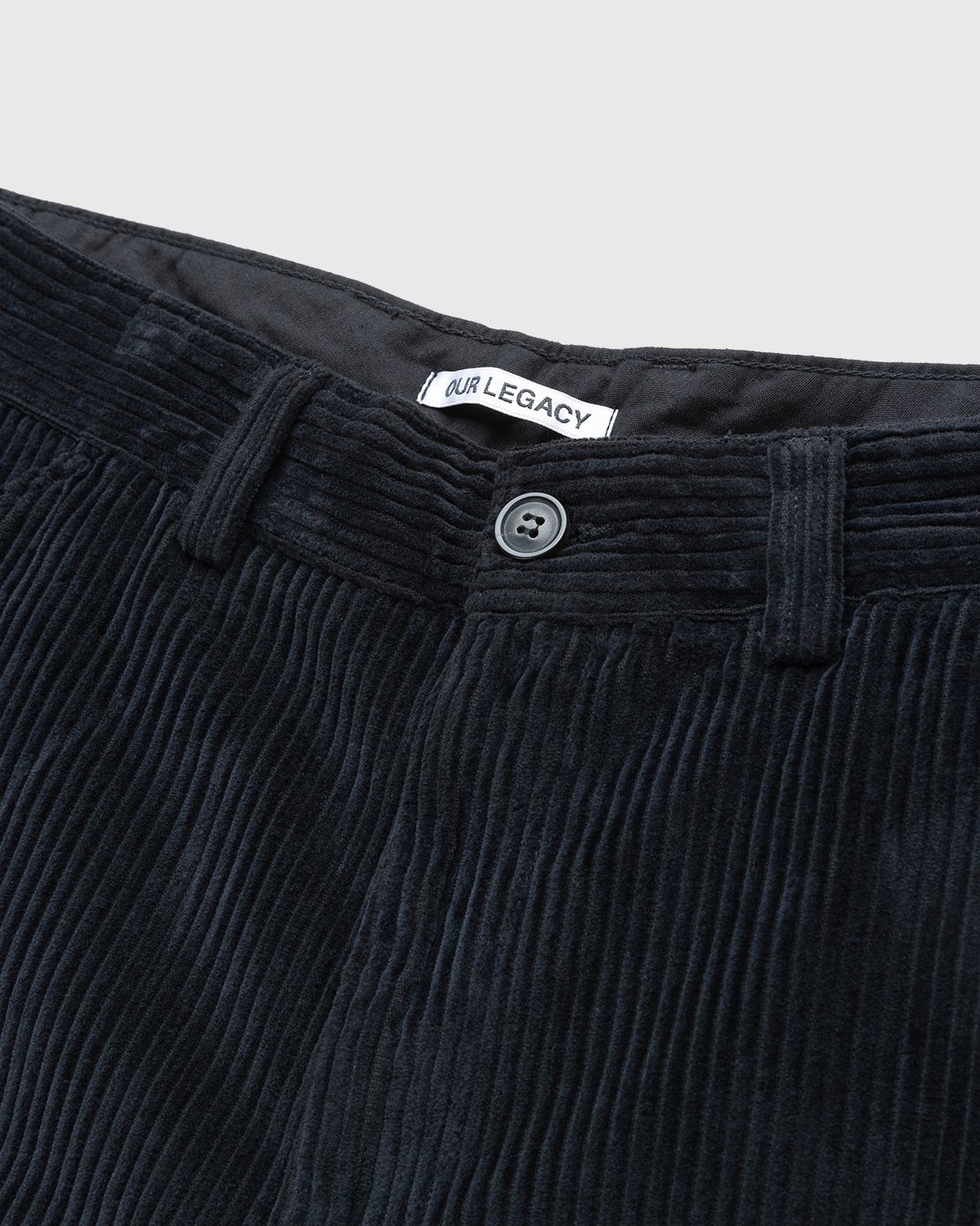 Our Legacy – Chino 22 Black Corduroy - Pants - Black - Image 3