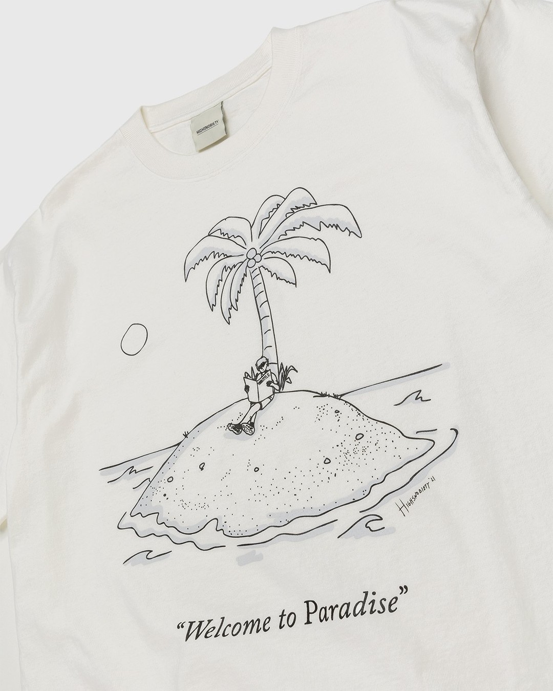 Highsnobiety – Paradise Cartoon T-Shirt White - Tops - White - Image 3