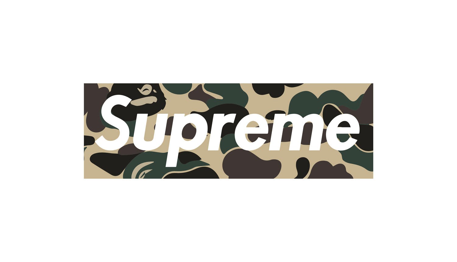 Bape x supreme box logo tee clearance