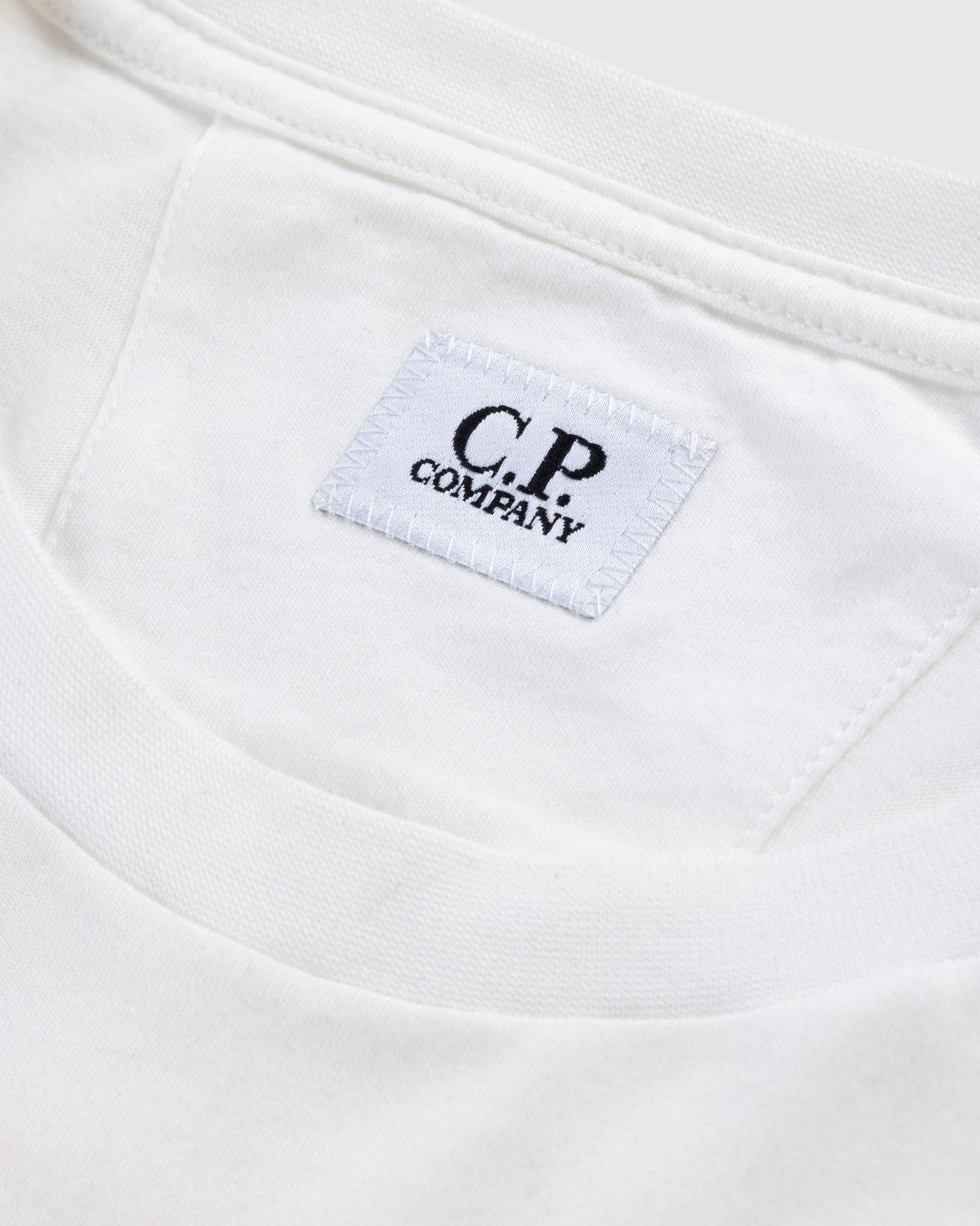 C.P. Company – Logo Print T-Shirt Gauze White - Tops - White - Image 6
