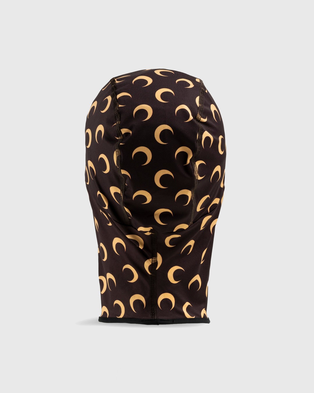Marine Serre – All-Over Moon Balaclava Brown - Hats - Brown - Image 4