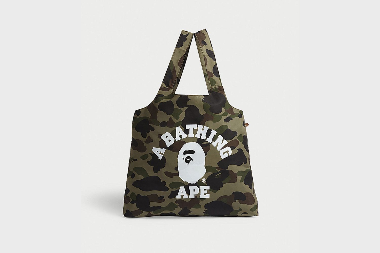 BAPE A Bathing Ape Camouflage Shark Head Tote Shopping Bag Casual Shoulder Bag